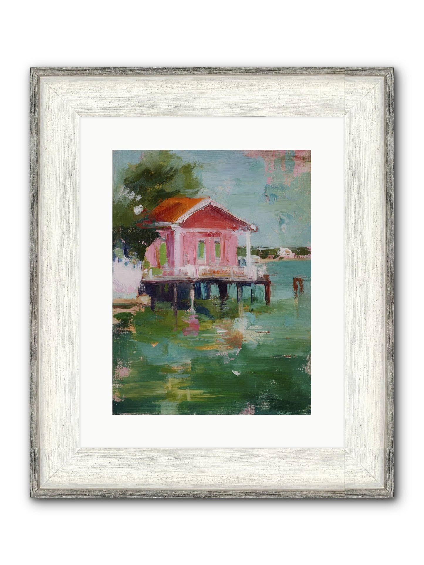 Sanctuary Serenaded Framed Print - Driftwood White 12x16