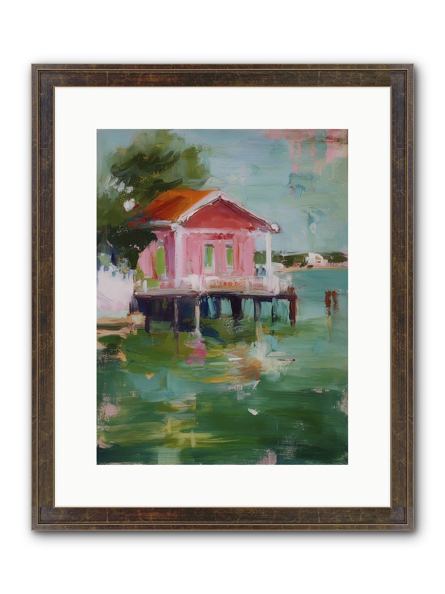Sanctuary Serenaded Framed Print - Slimwoods Black/Gold 12x16