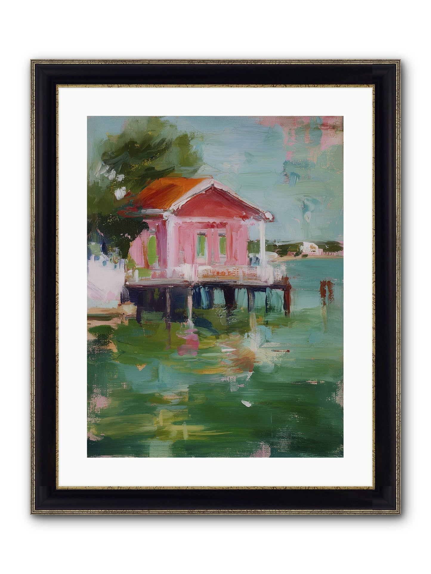 Sanctuary Serenaded Framed Print - Black & Gold 18x24