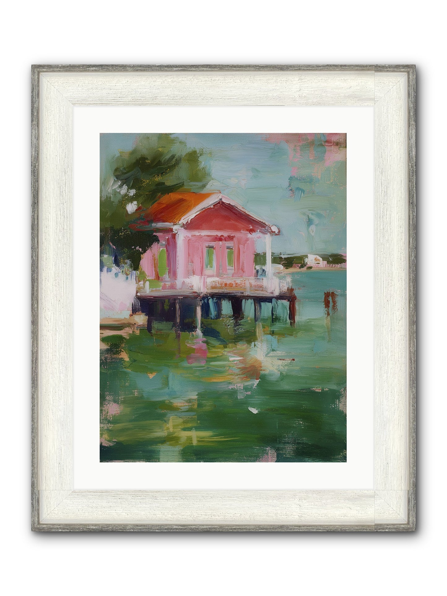 Sanctuary Serenaded Framed Print - Driftwood White 18x24
