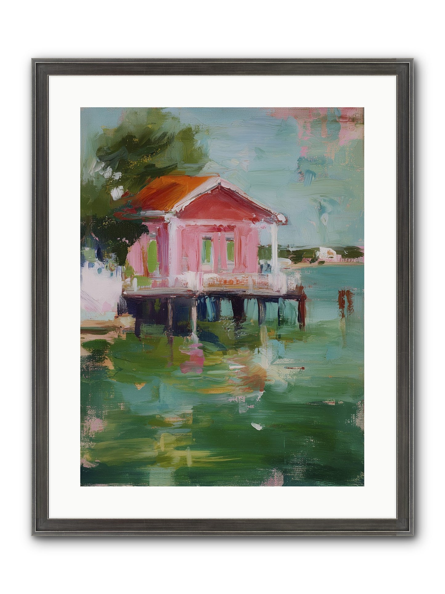 Sanctuary Serenaded Framed Print - Slimwoods Black/Silver 18x24