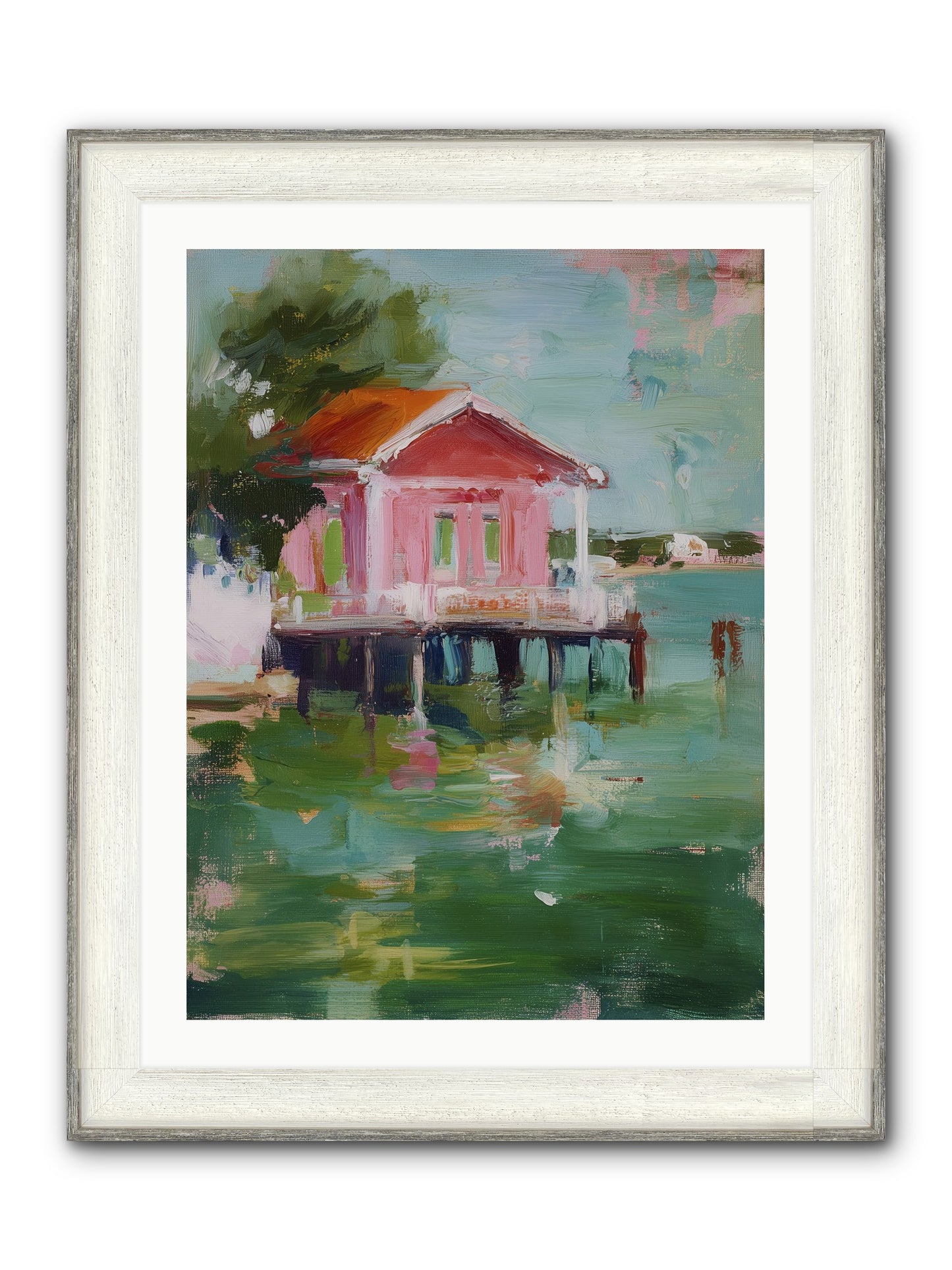 Sanctuary Serenaded Framed Print - Driftwood White 24x32