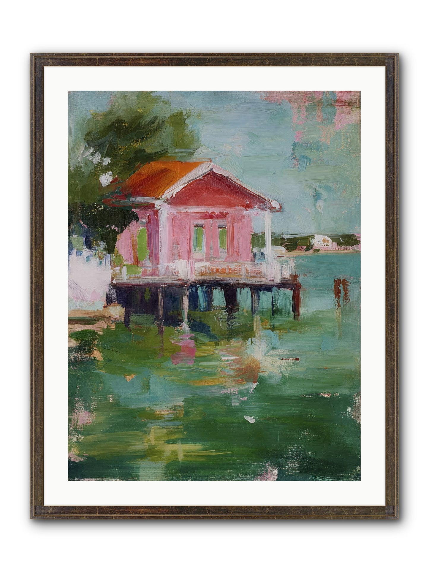 Sanctuary Serenaded Framed Print - Slimwoods Black/Gold 24x32