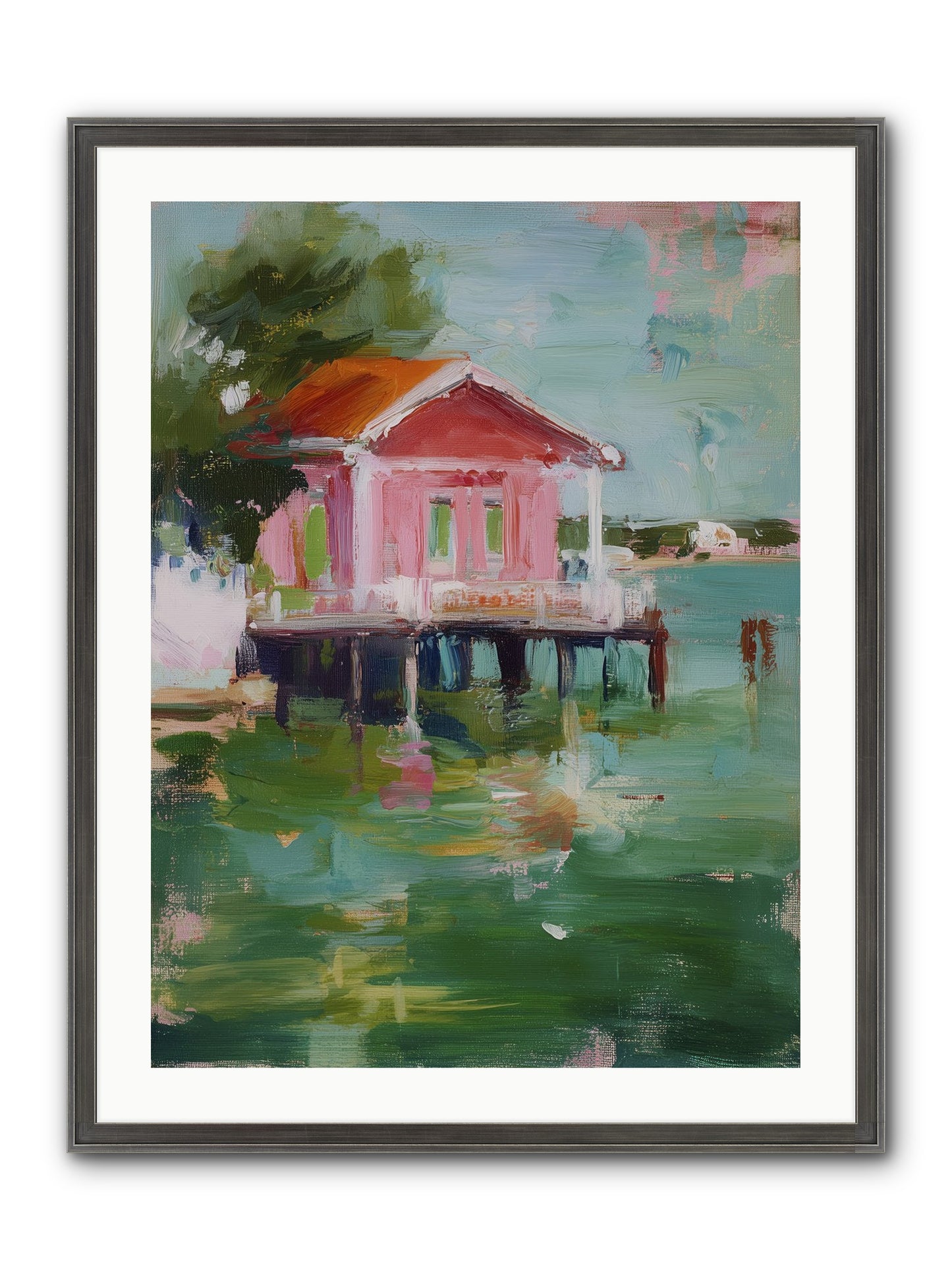 Sanctuary Serenaded Framed Print - Slimwoods Black/Silver 24x32