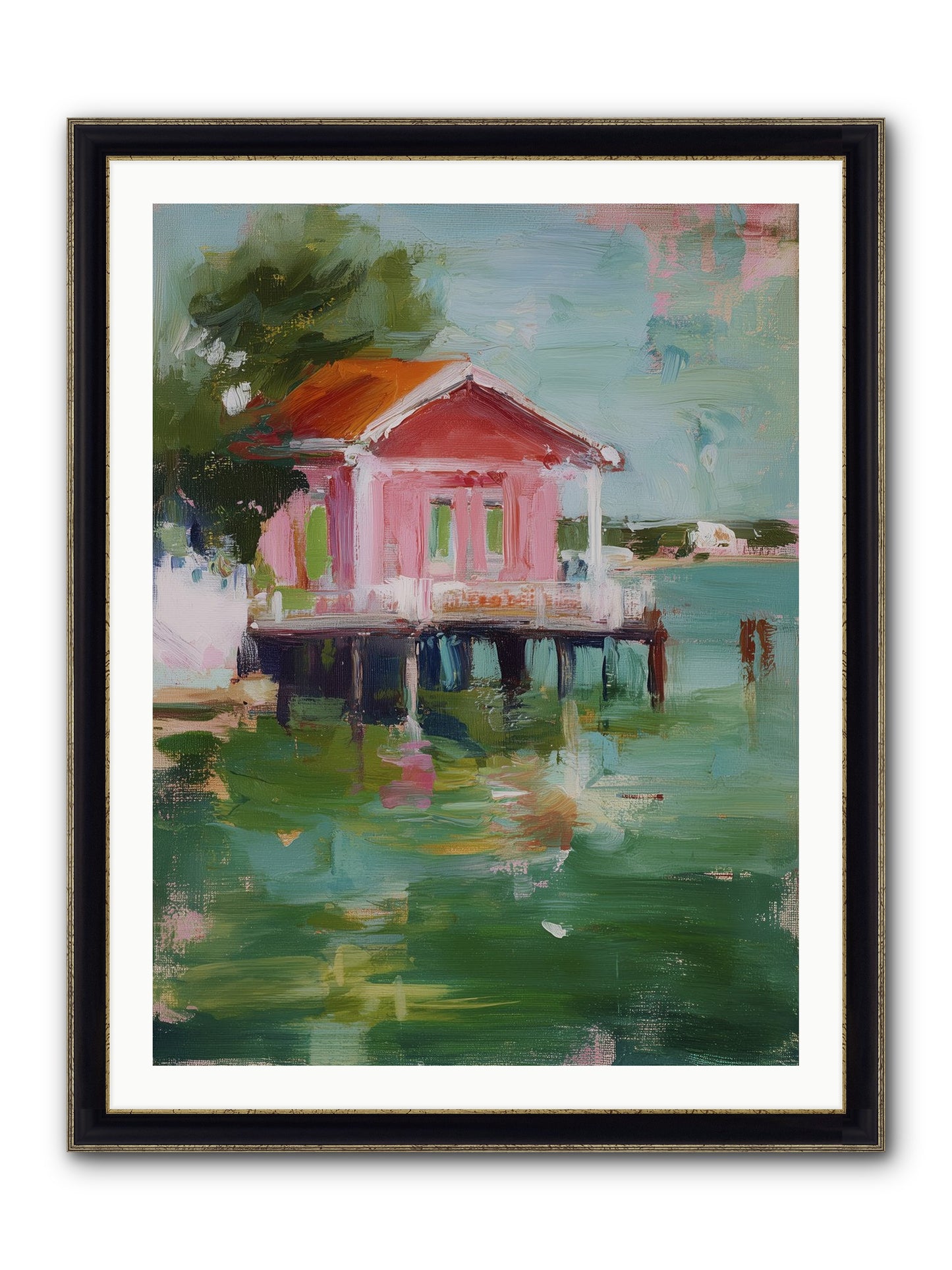 Sanctuary Serenaded Framed Print - Black & Gold 30x40
