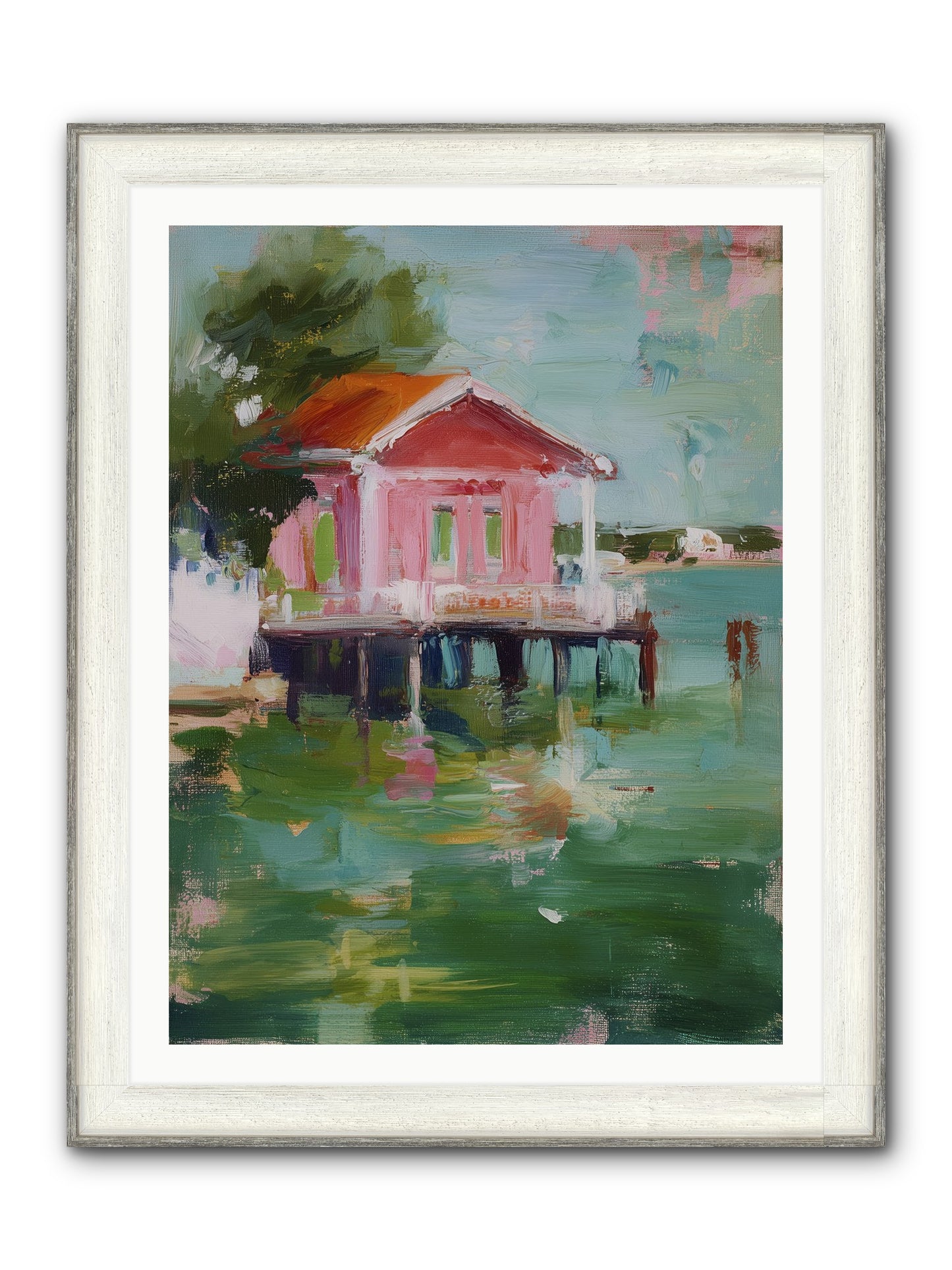 Sanctuary Serenaded Framed Print - Driftwood White 30x40