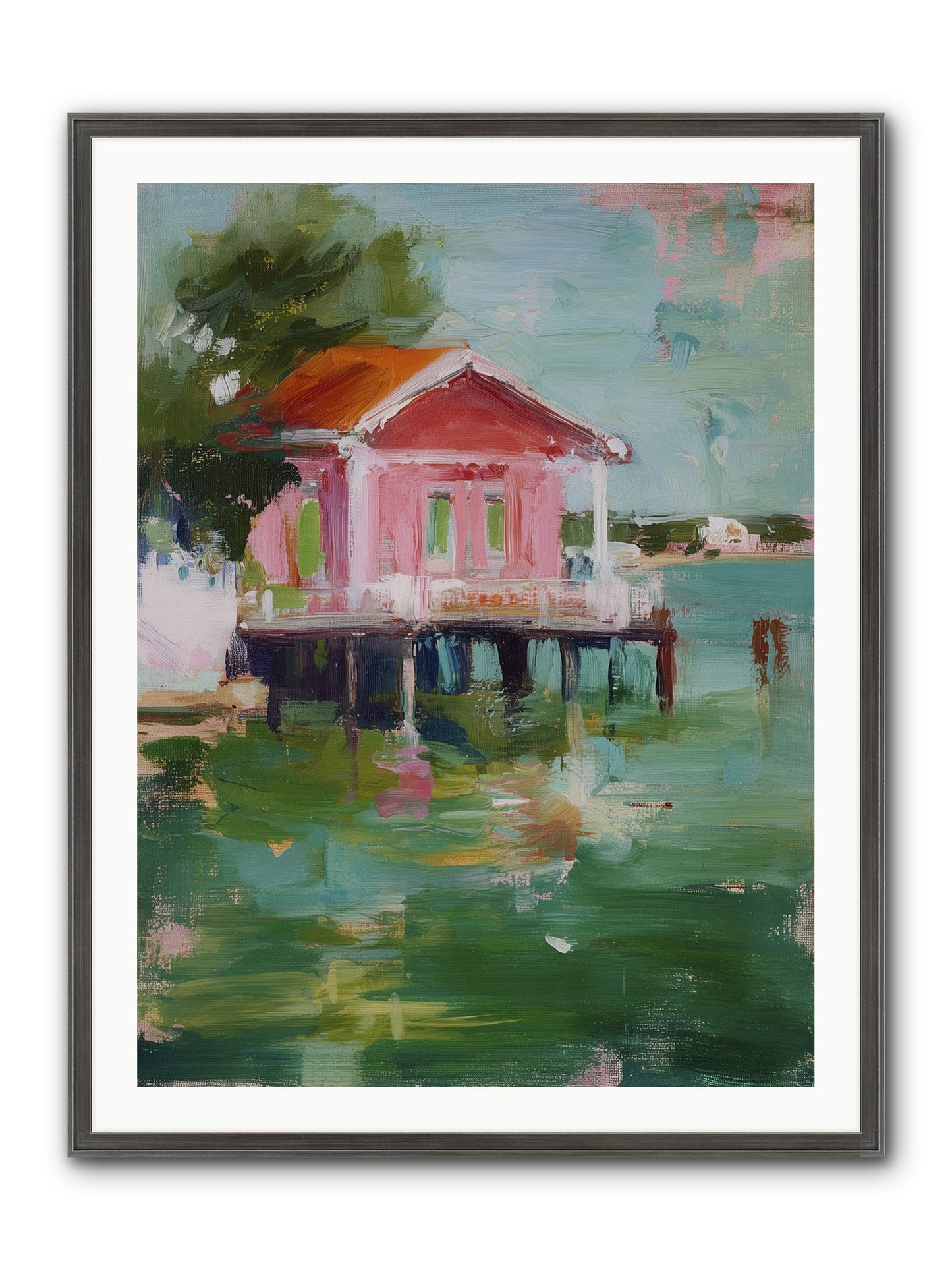 Sanctuary Serenaded Framed Print - Slimwoods Black/Silver 30x40