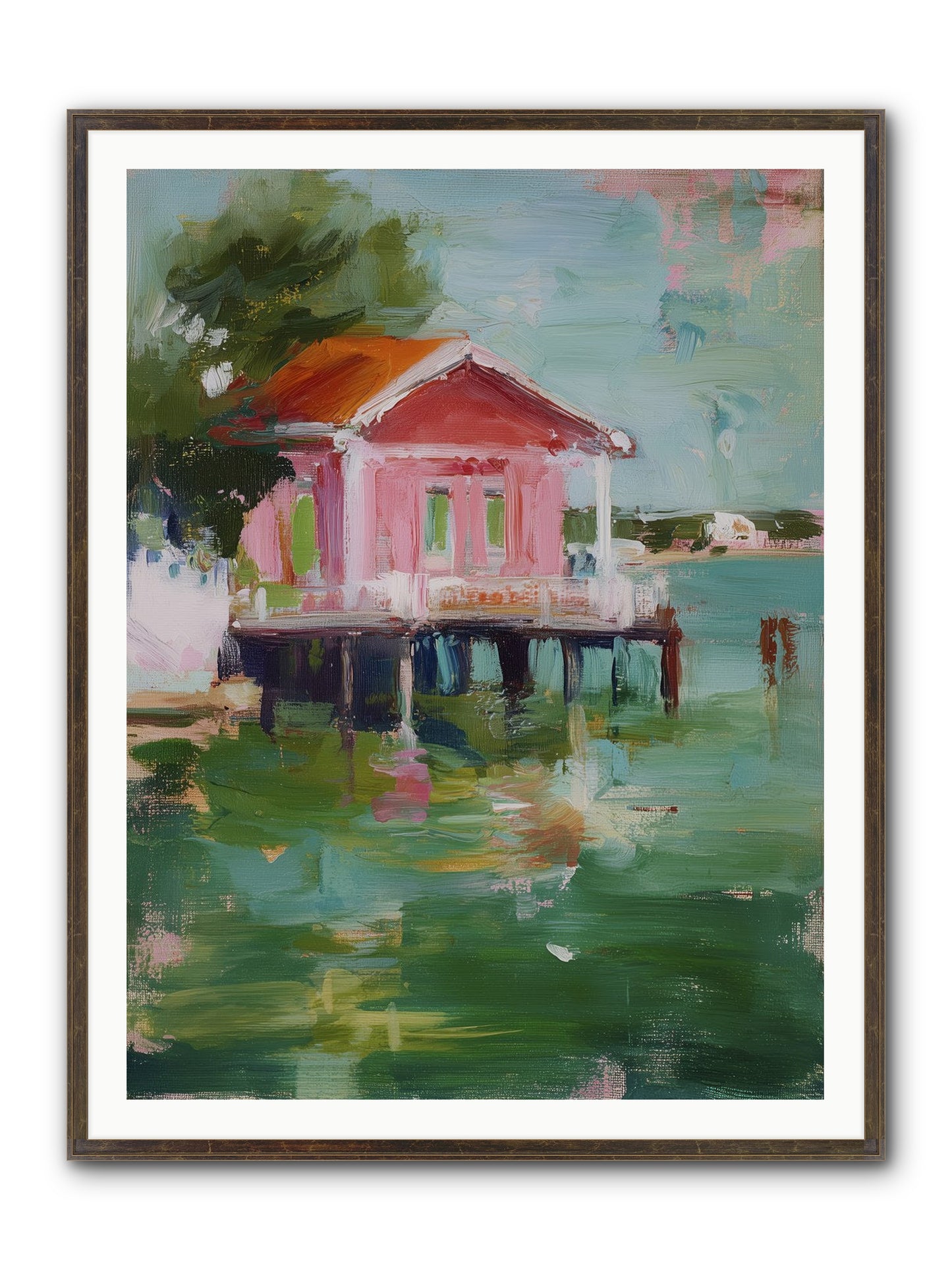 Sanctuary Serenaded Framed Print - Slimwoods Black/Gold 36x48