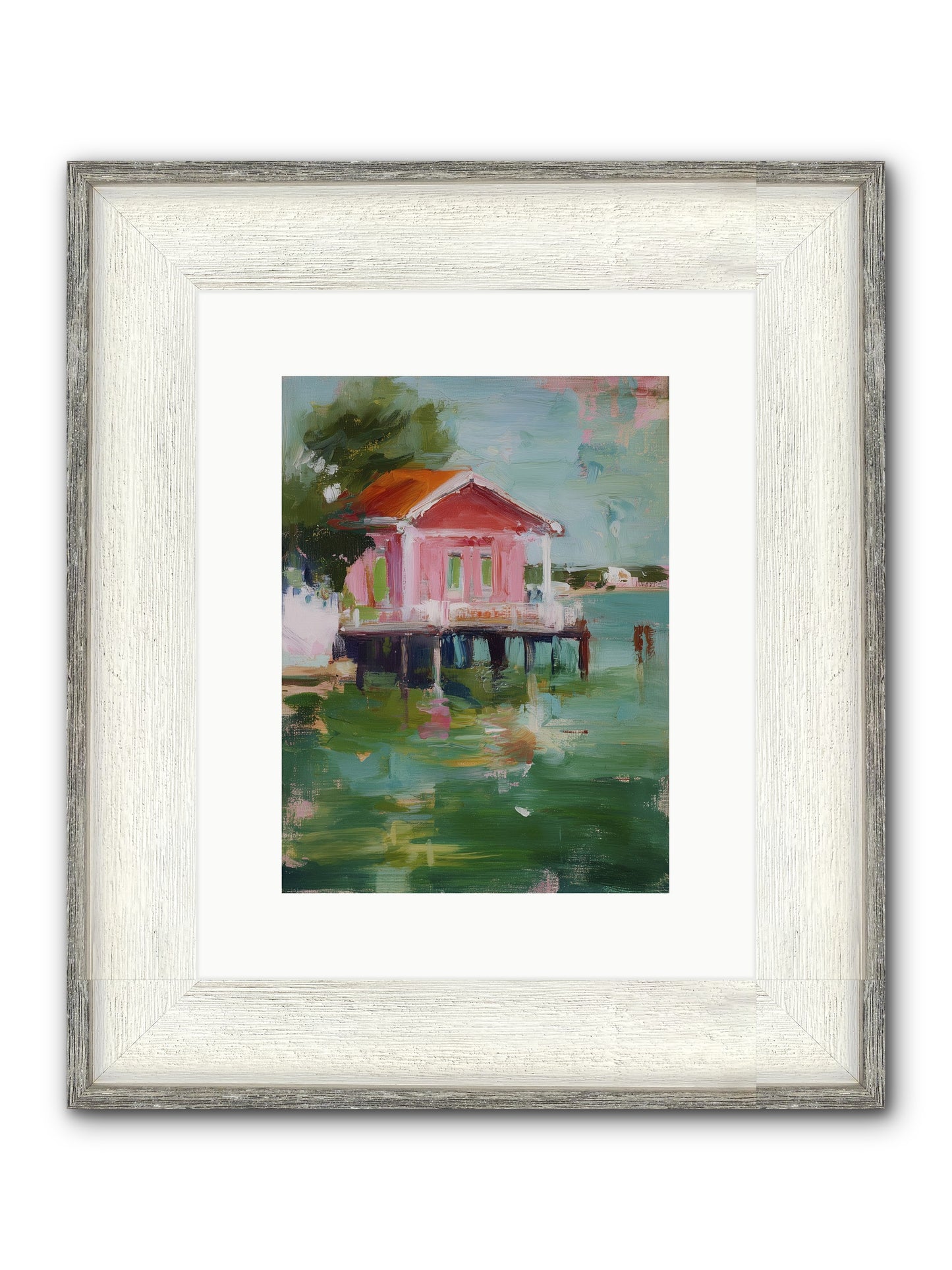 Sanctuary Serenaded Framed Print - Driftwood White 9x12