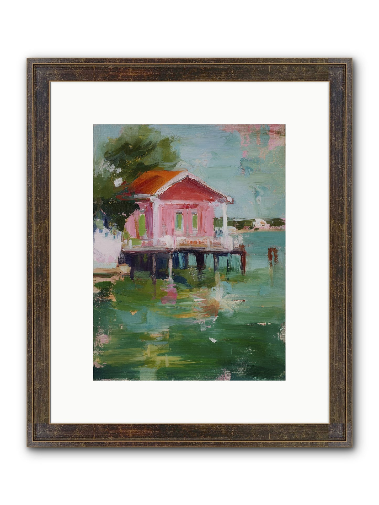 Sanctuary Serenaded Framed Print - Slimwoods Black/Gold 9x12