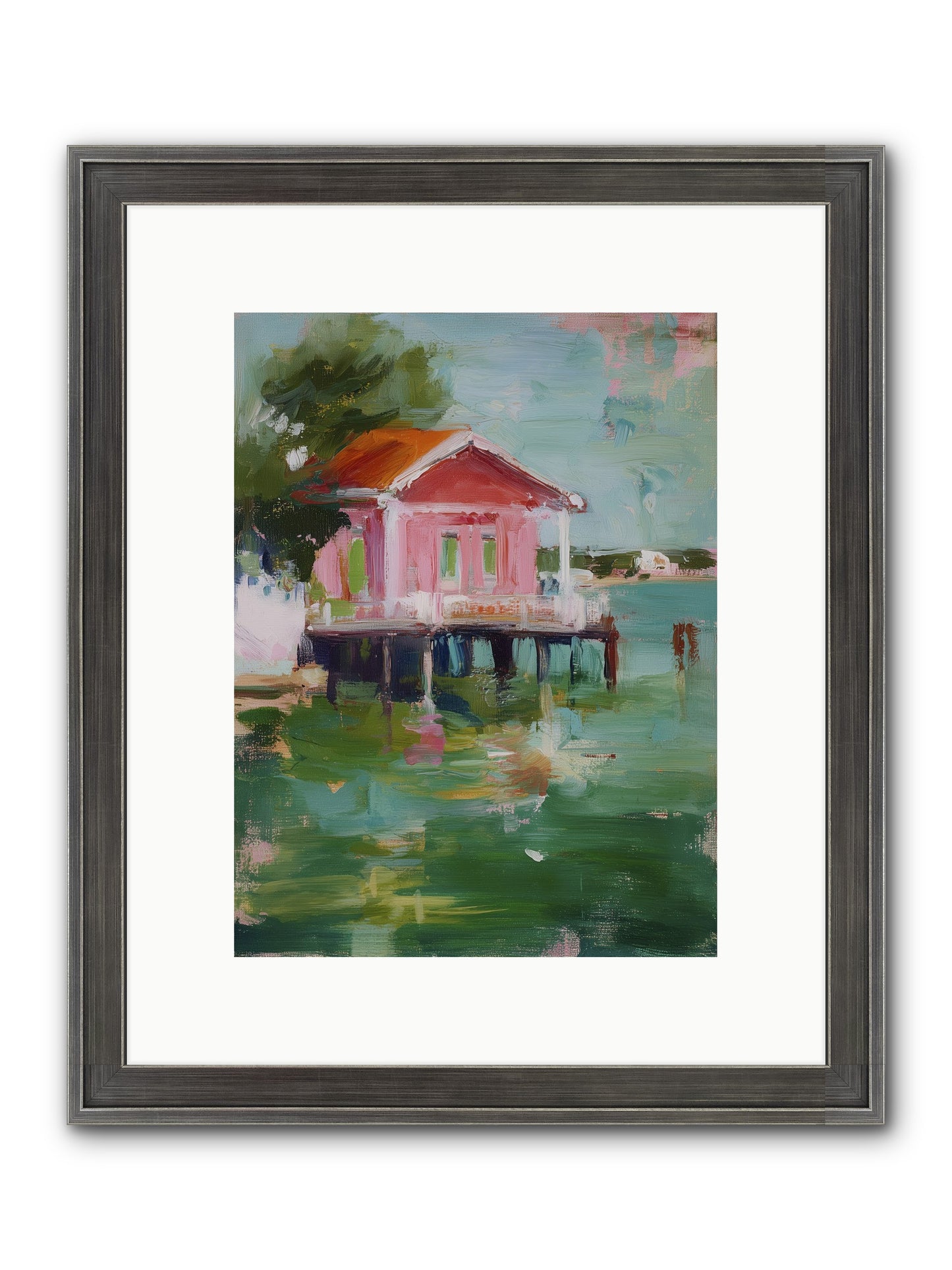 Sanctuary Serenaded Framed Print - Slimwoods Black/Silver 9x12
