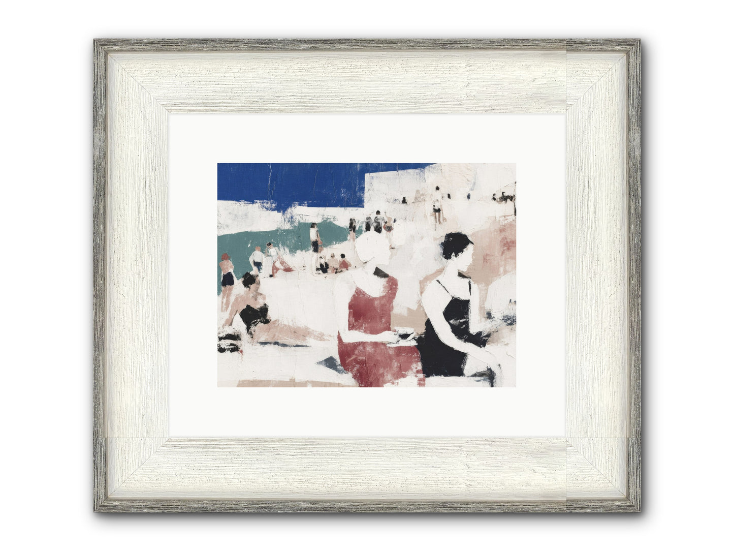Sand-kissed No.2 Framed Print - Driftwood White 12x9
