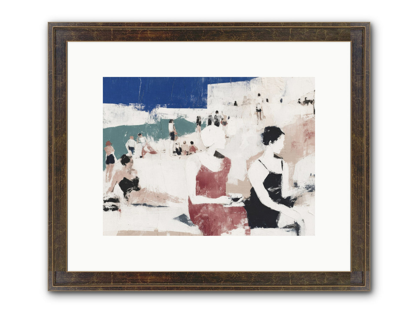 Sand-kissed No.2 Framed Print - Slimwoods Black/Gold 12x9