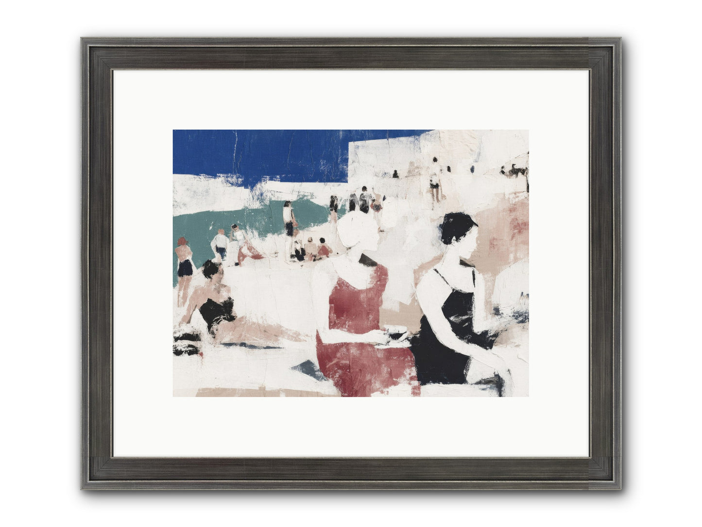 Sand-kissed No.2 Framed Print - Slimwoods Black/Silver 12x9