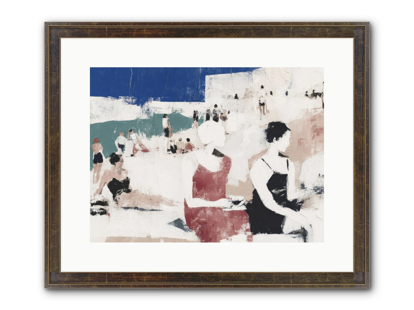 Sand-kissed No.2 Framed Print - Slimwoods Black/Gold 16x12