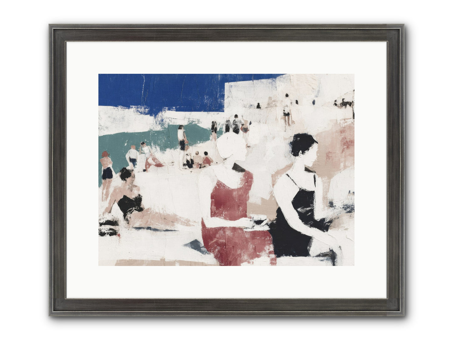 Sand-kissed No.2 Framed Print - Slimwoods Black/Silver 16x12