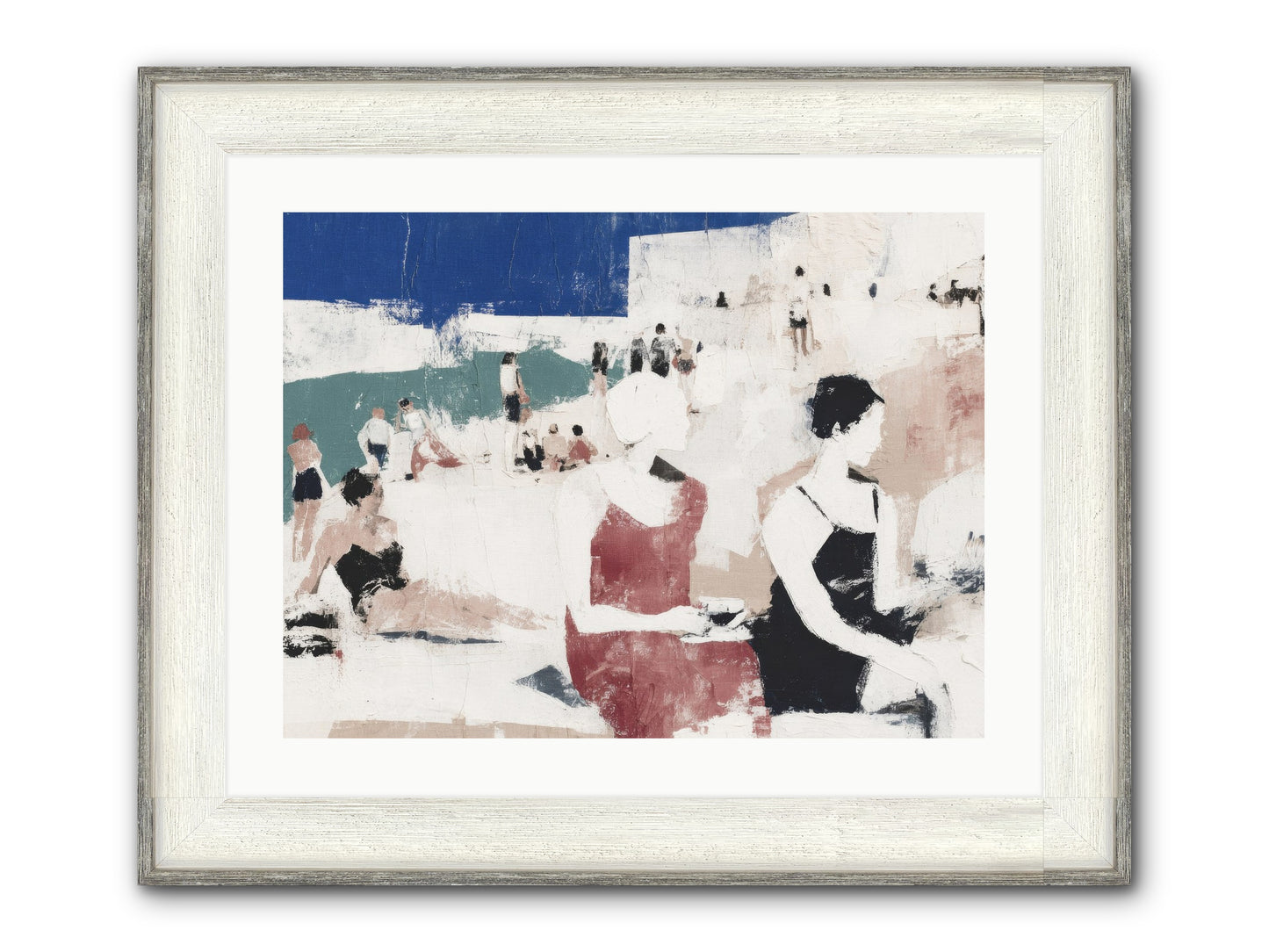 Sand-kissed No.2 Framed Print - Driftwood White 24x18