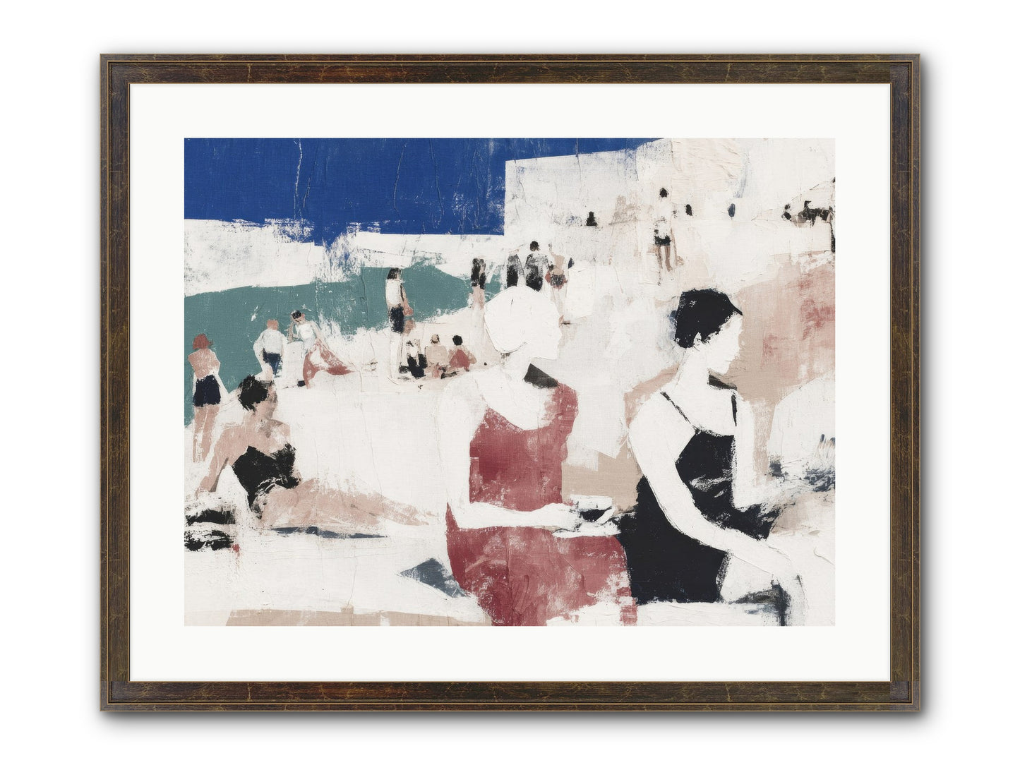 Sand-kissed No.2 Framed Print - Slimwoods Black/Gold 24x18