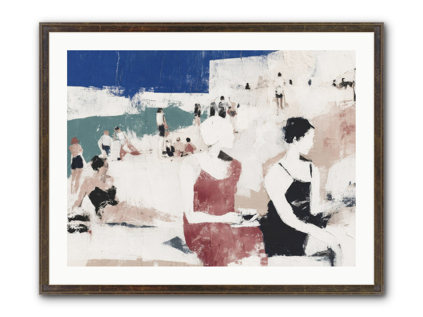 Sand-kissed No.2 Framed Print - Slimwoods Black/Gold 32x24