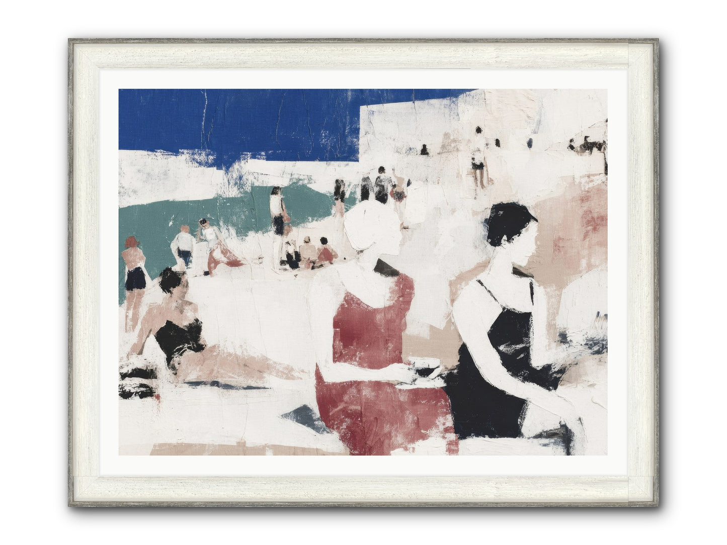 Sand-kissed No.2 Framed Print - Driftwood White 48x36