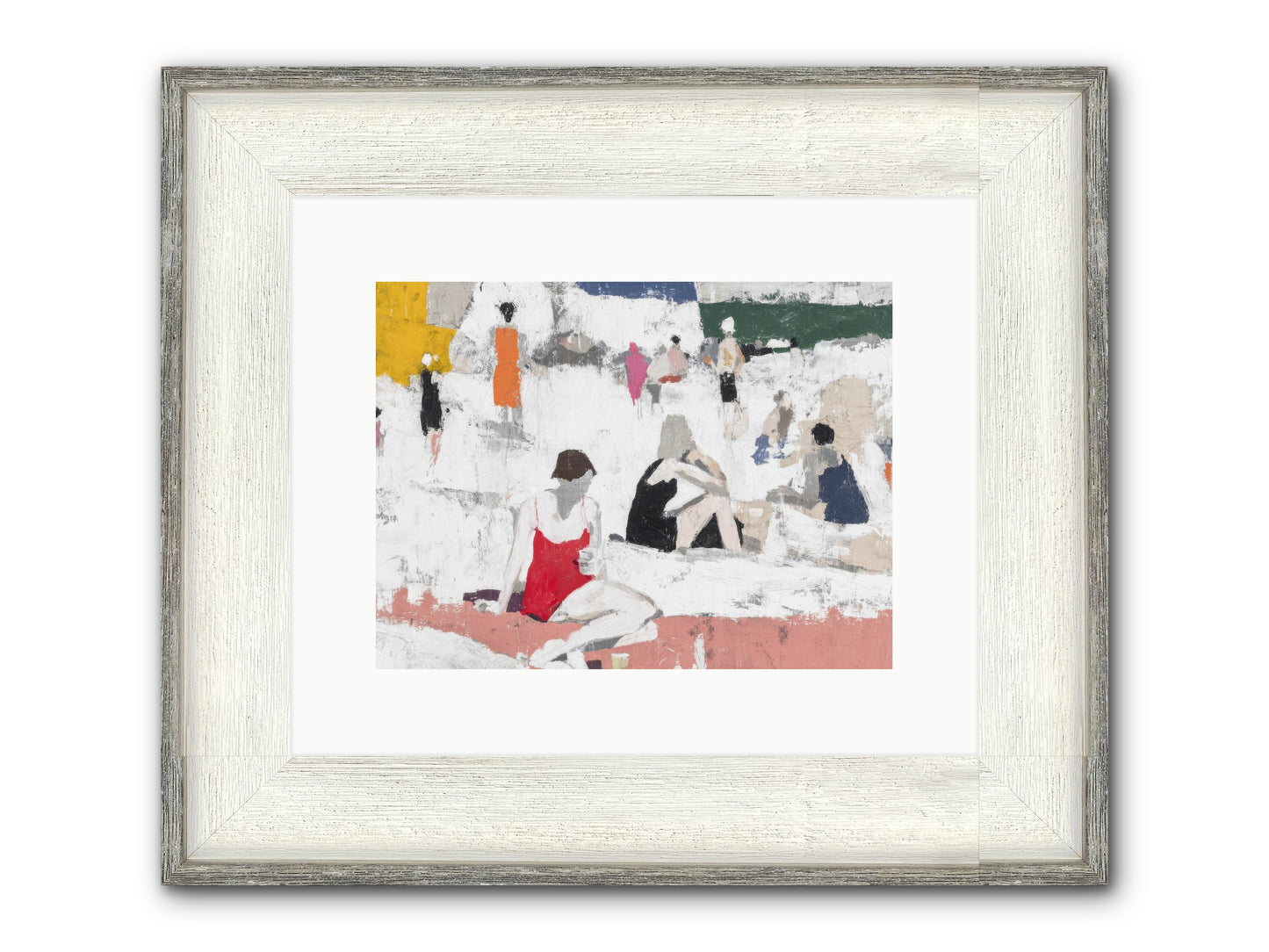 Sand-kissed No.4 Framed Print - Driftwood White 12x9
