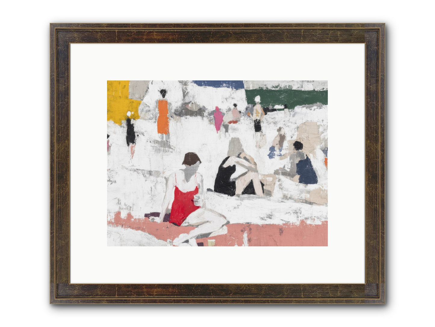 Sand-kissed No.4 Framed Print - Slimwoods Black/Gold 12x9