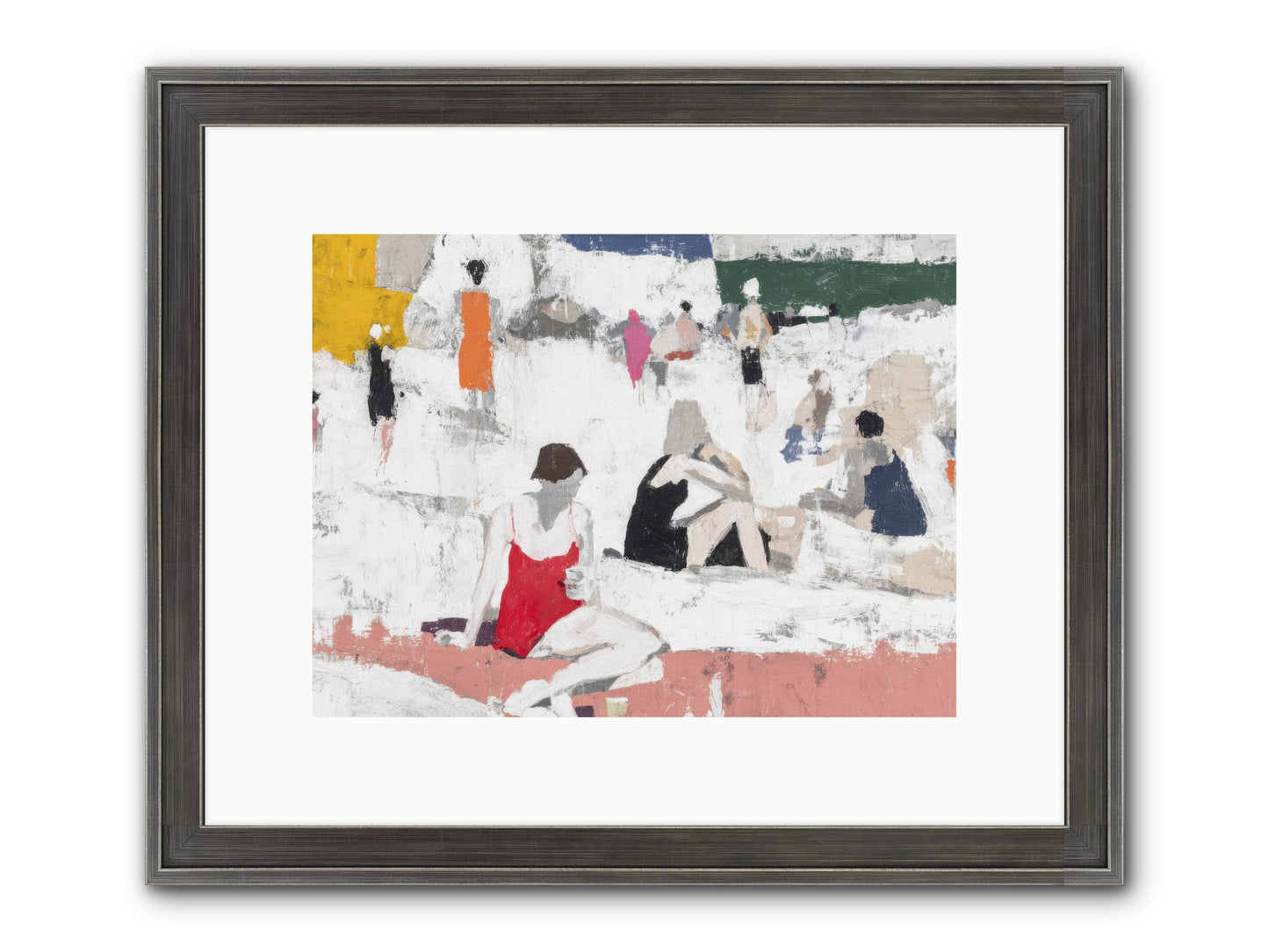 Sand-kissed No.4 Framed Print - Slimwoods Black/Silver 12x9
