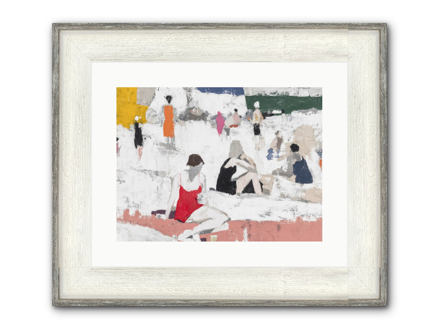 Sand-kissed No.4 Framed Print - Driftwood White 16x12