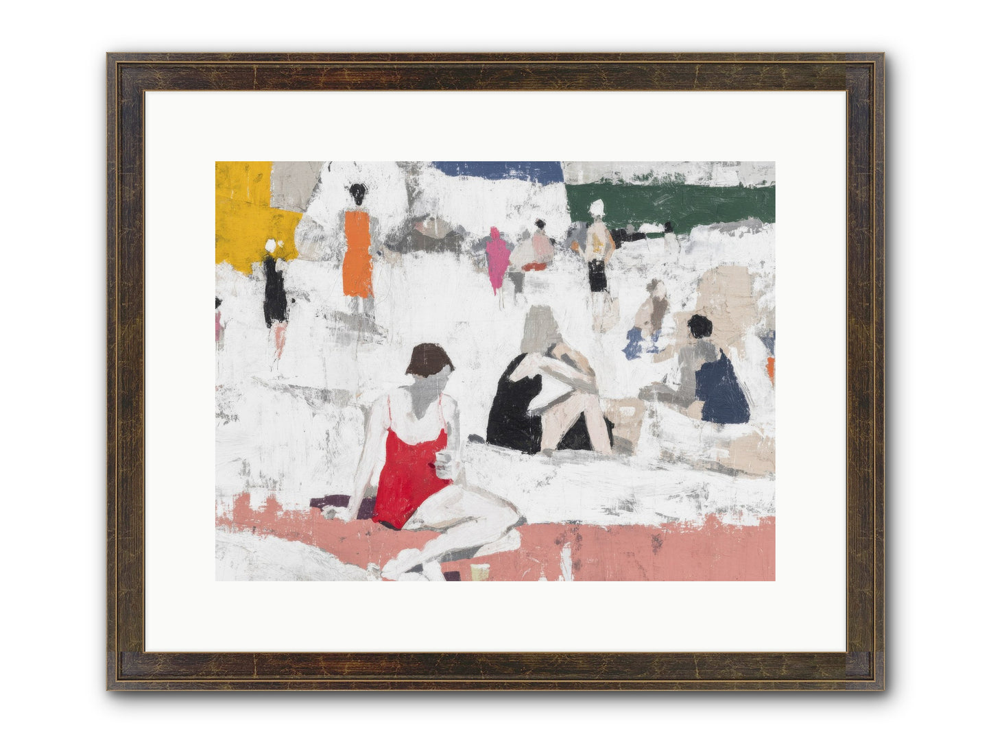 Sand-kissed No.4 Framed Print - Slimwoods Black/Gold 16x12