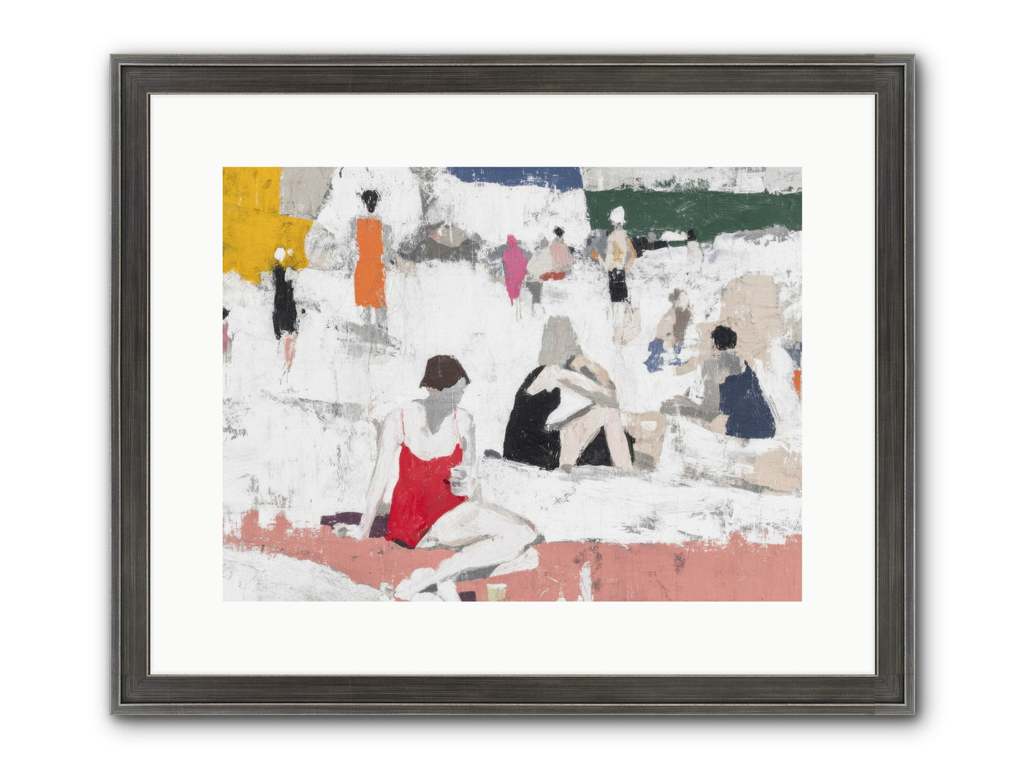 Sand-kissed No.4 Framed Print - Slimwoods Black/Silver 16x12