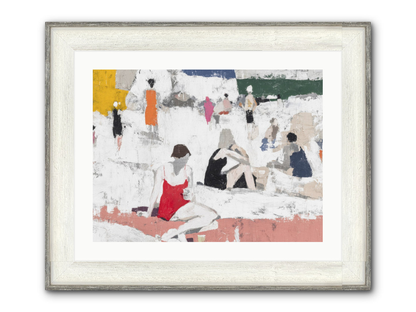 Sand-kissed No.4 Framed Print - Driftwood White 24x18