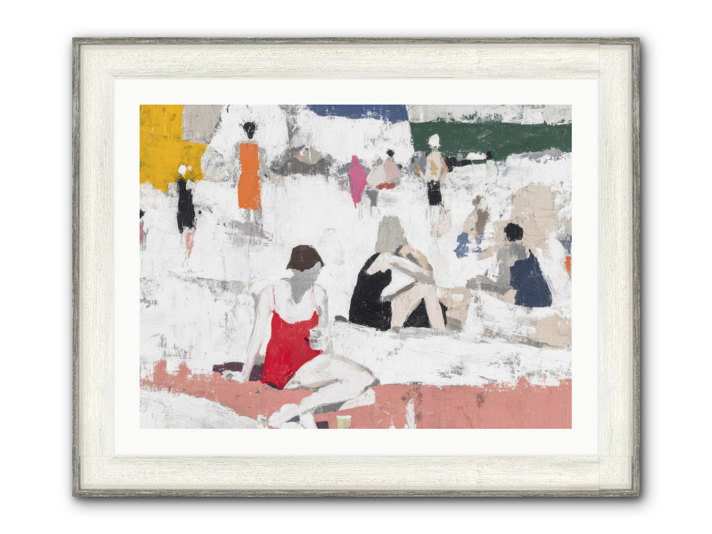 Sand-kissed No.4 Framed Print - Driftwood White 32x24