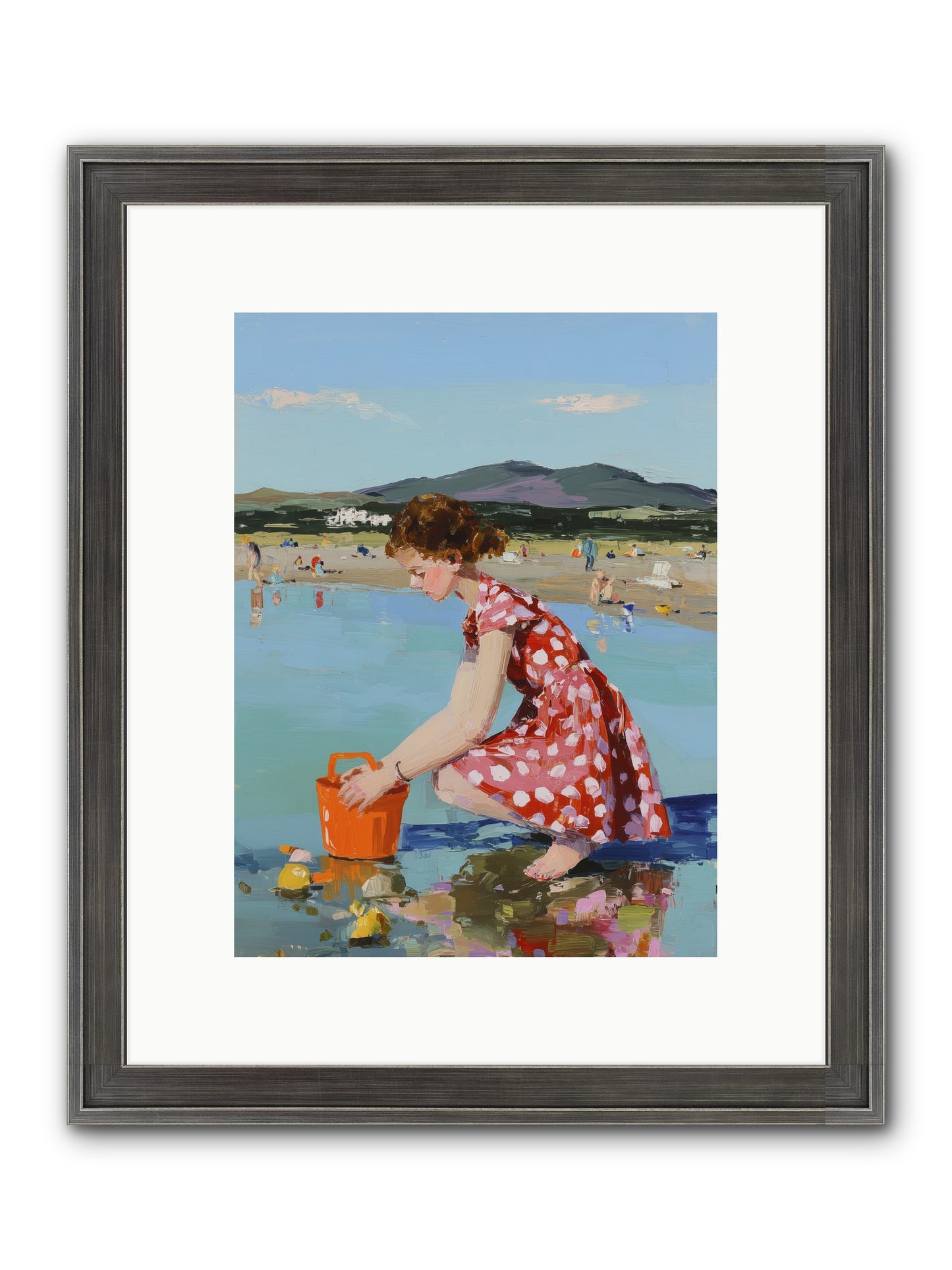 Sandcastle Dreams Framed Print - Slimwoods Black/Silver 9x12