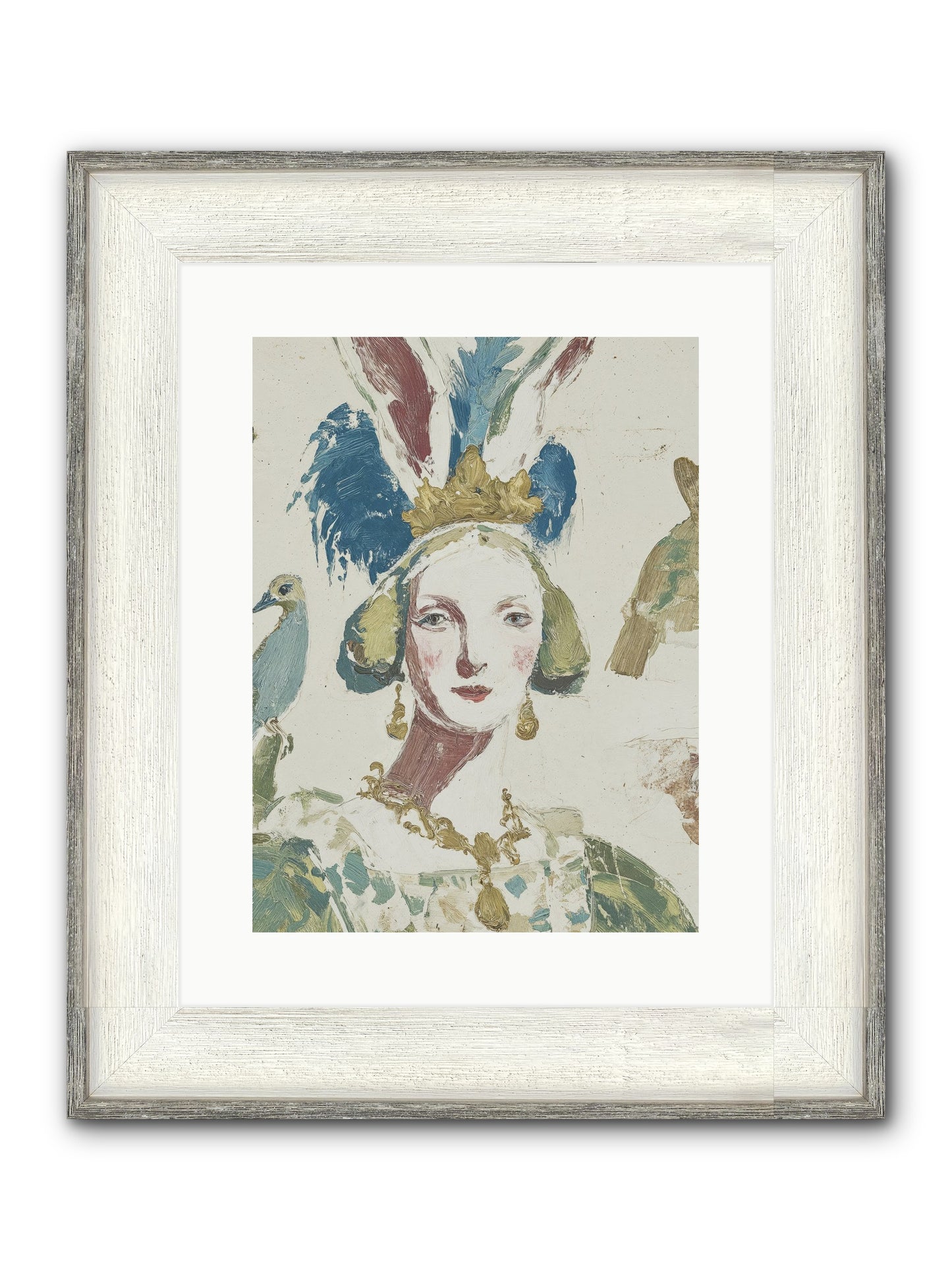 Sapphire Doesn't Apologize Framed Print - Driftwood White 12x16