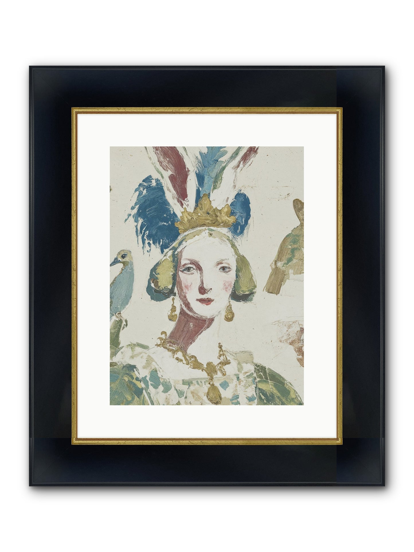 Sapphire Doesn't Apologize Framed Print - Wide Black w/Gold 12x16