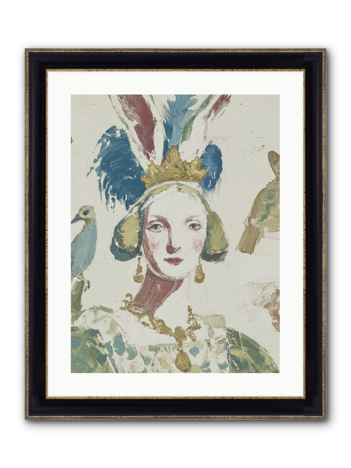 Sapphire Doesn't Apologize Framed Print - Black & Gold 18x24