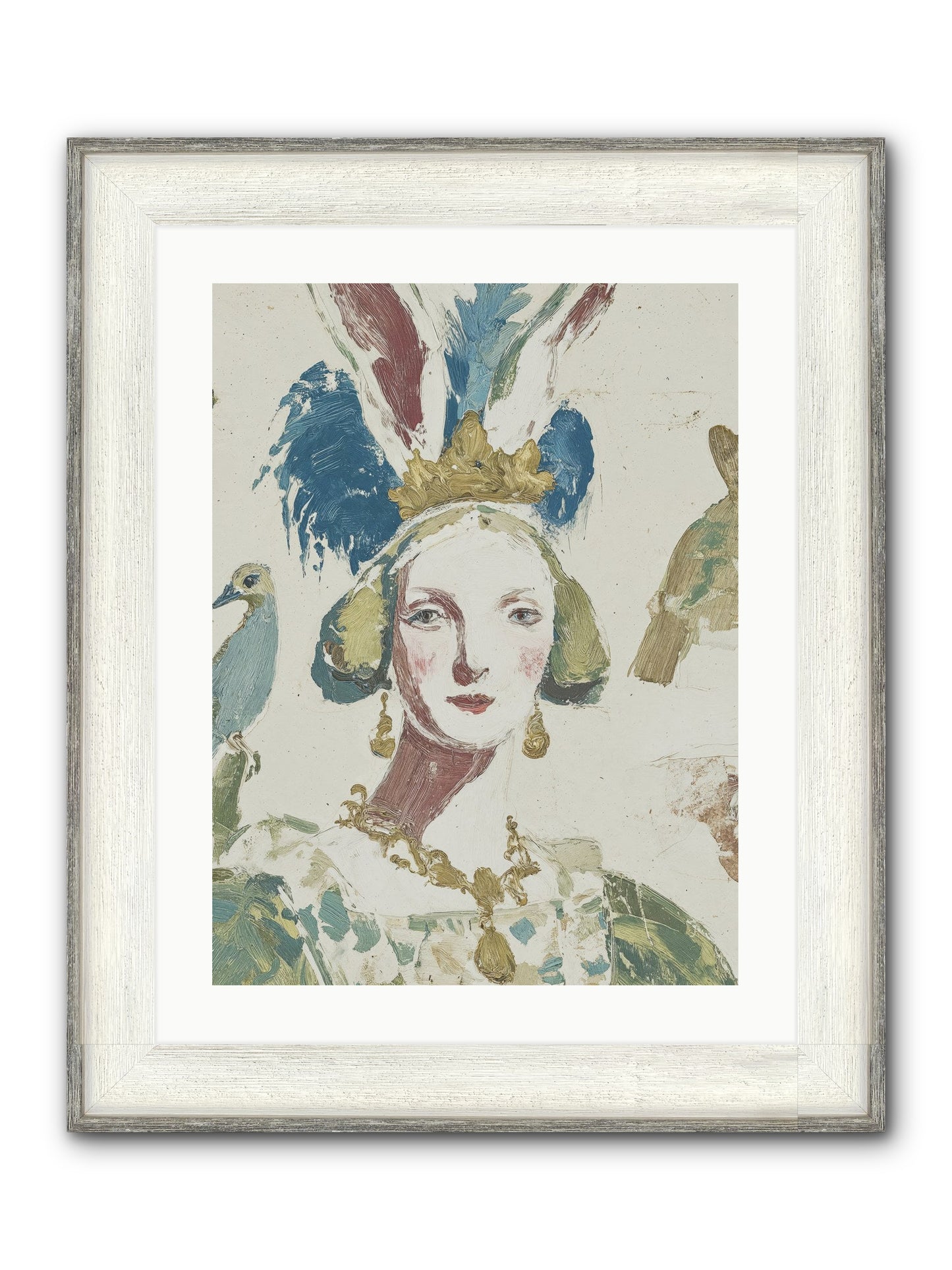 Sapphire Doesn't Apologize Framed Print - Driftwood White 18x24