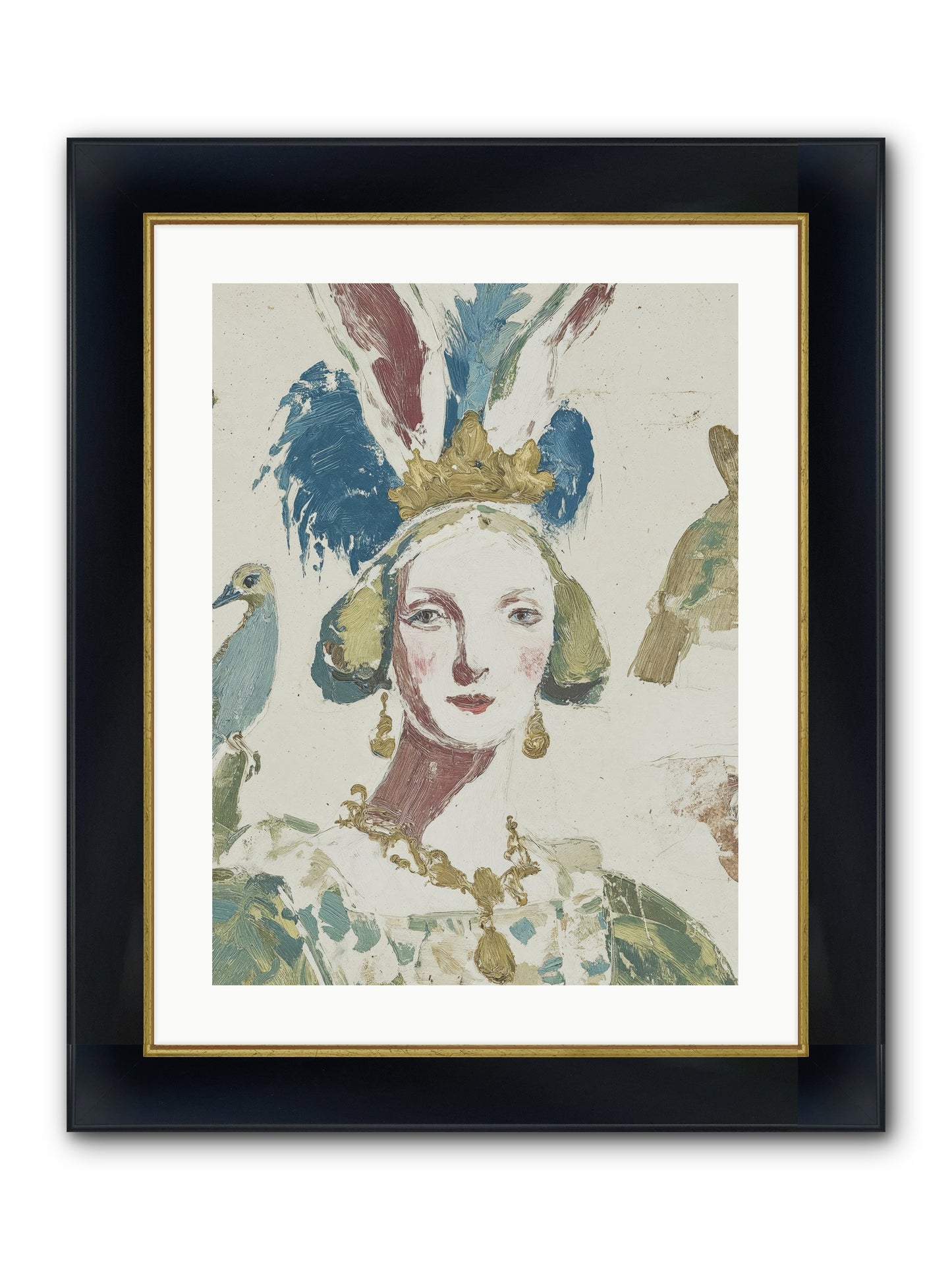 Sapphire Doesn't Apologize Framed Print - Wide Black w/Gold 18x24