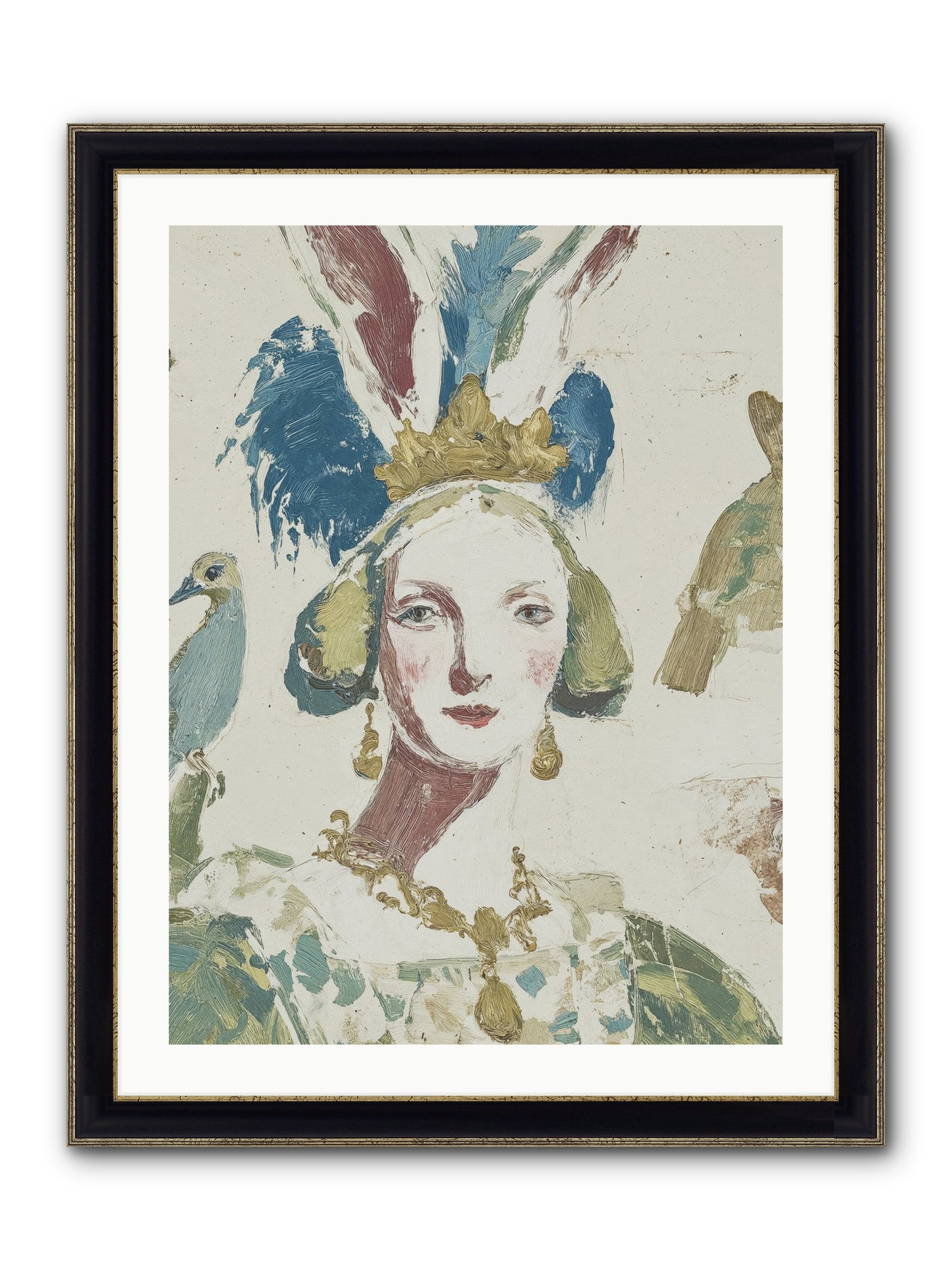 Sapphire Doesn't Apologize Framed Print - Black & Gold 24x32