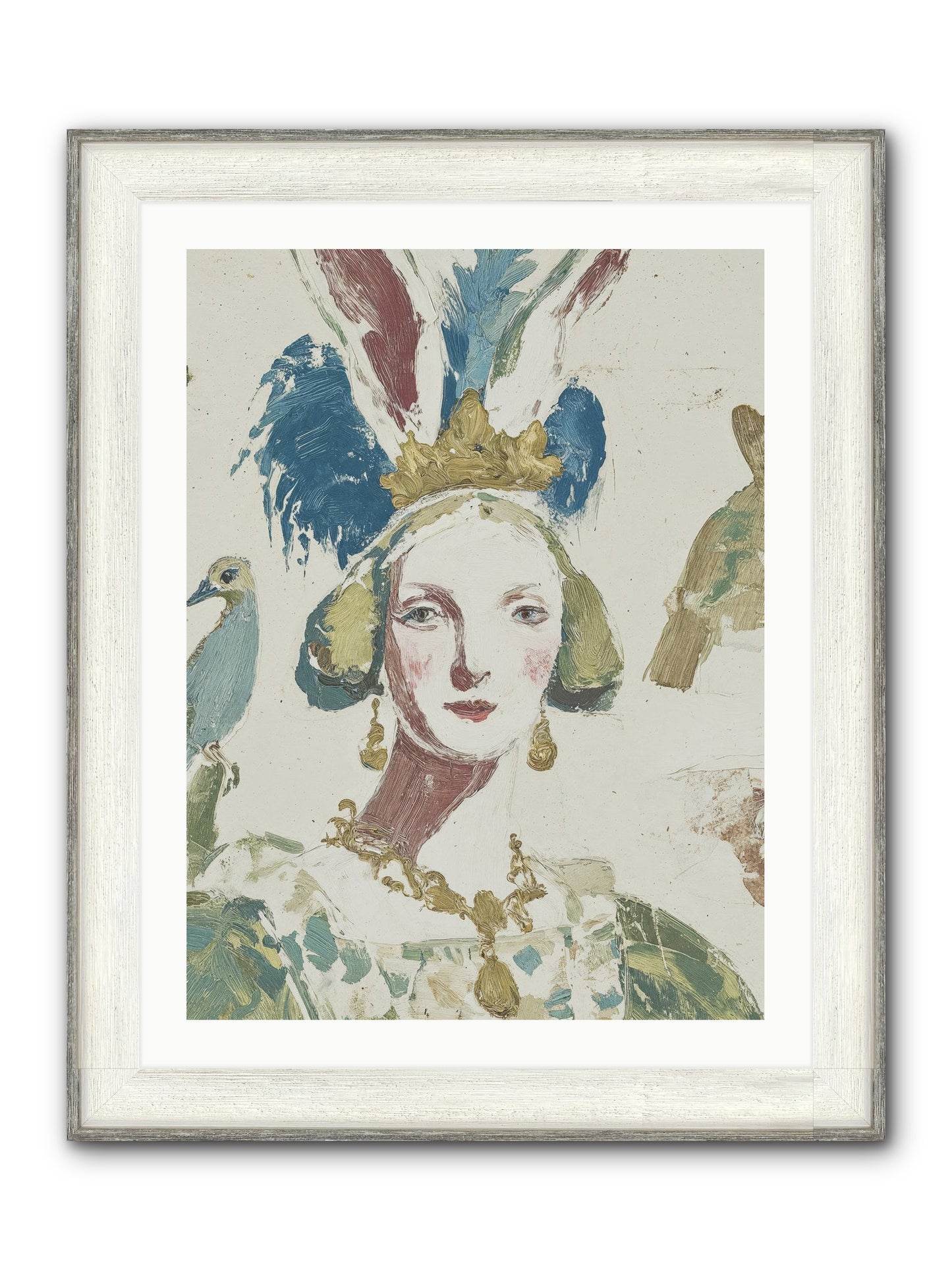 Sapphire Doesn't Apologize Framed Print - Driftwood White 24x32