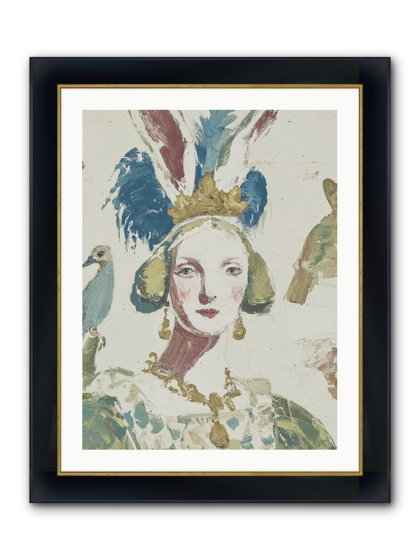 Sapphire Doesn't Apologize Framed Print - Wide Black w/Gold 24x32