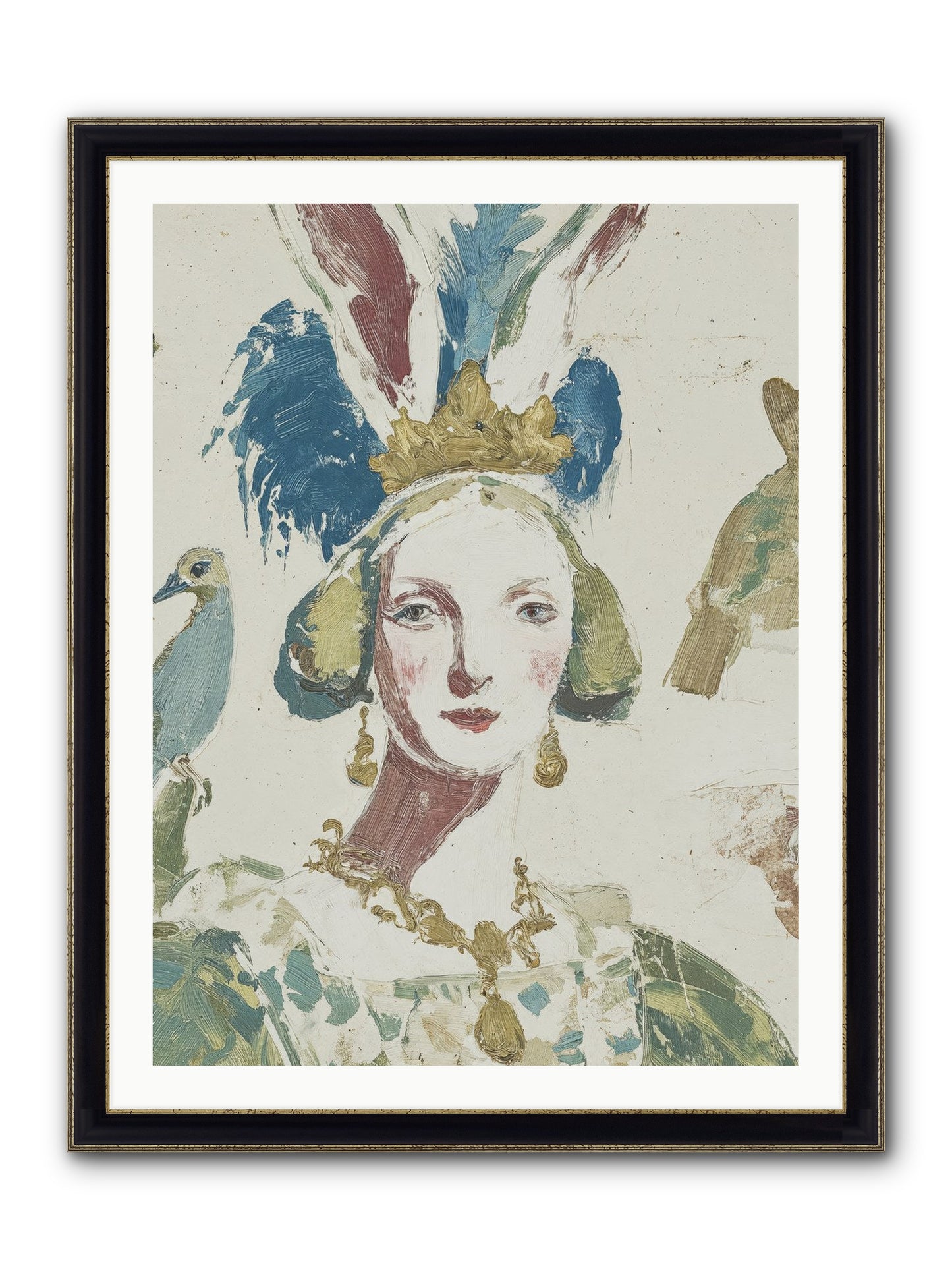 Sapphire Doesn't Apologize Framed Print - Black & Gold 30x40