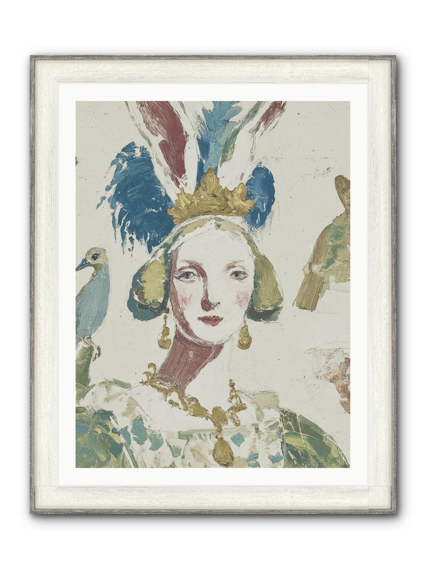 Sapphire Doesn't Apologize Framed Print - Driftwood White 30x40