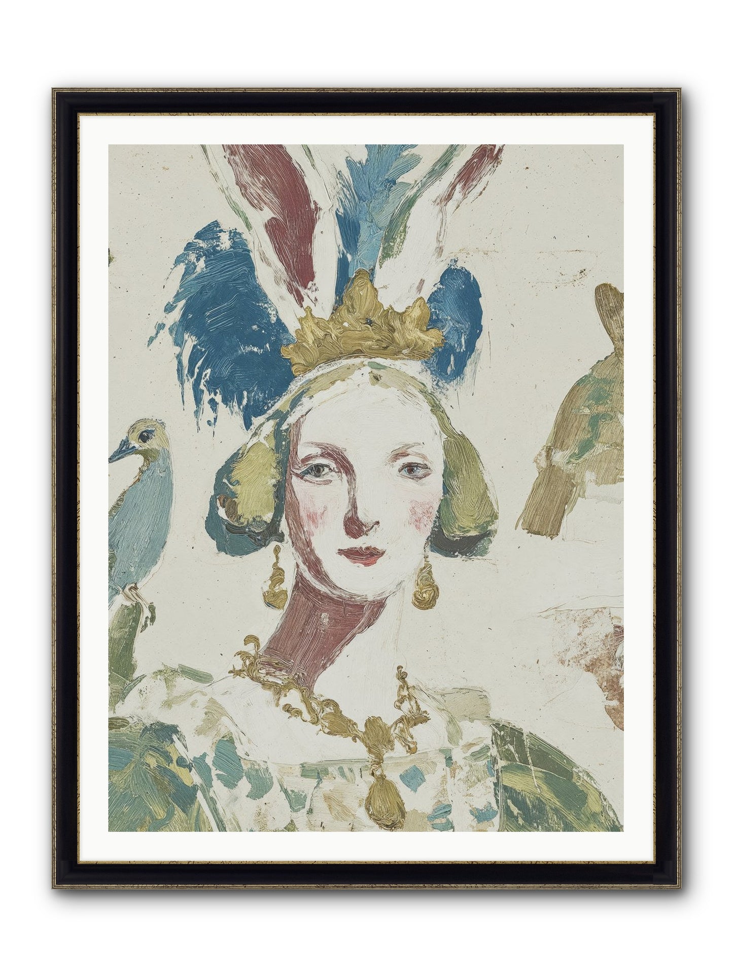 Sapphire Doesn't Apologize Framed Print - Black & Gold 36x48