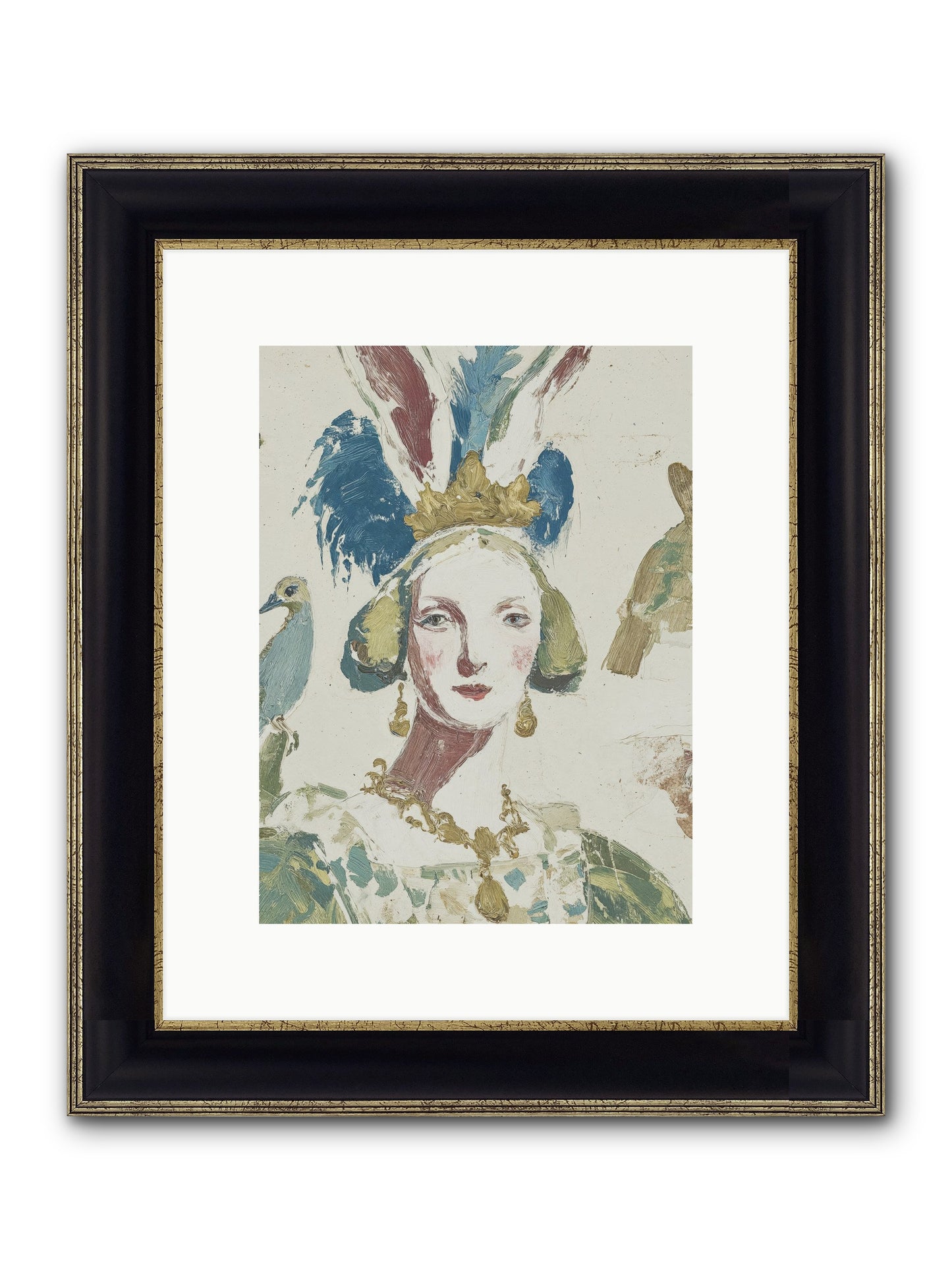 Sapphire Doesn't Apologize Framed Print - Black & Gold 9x12
