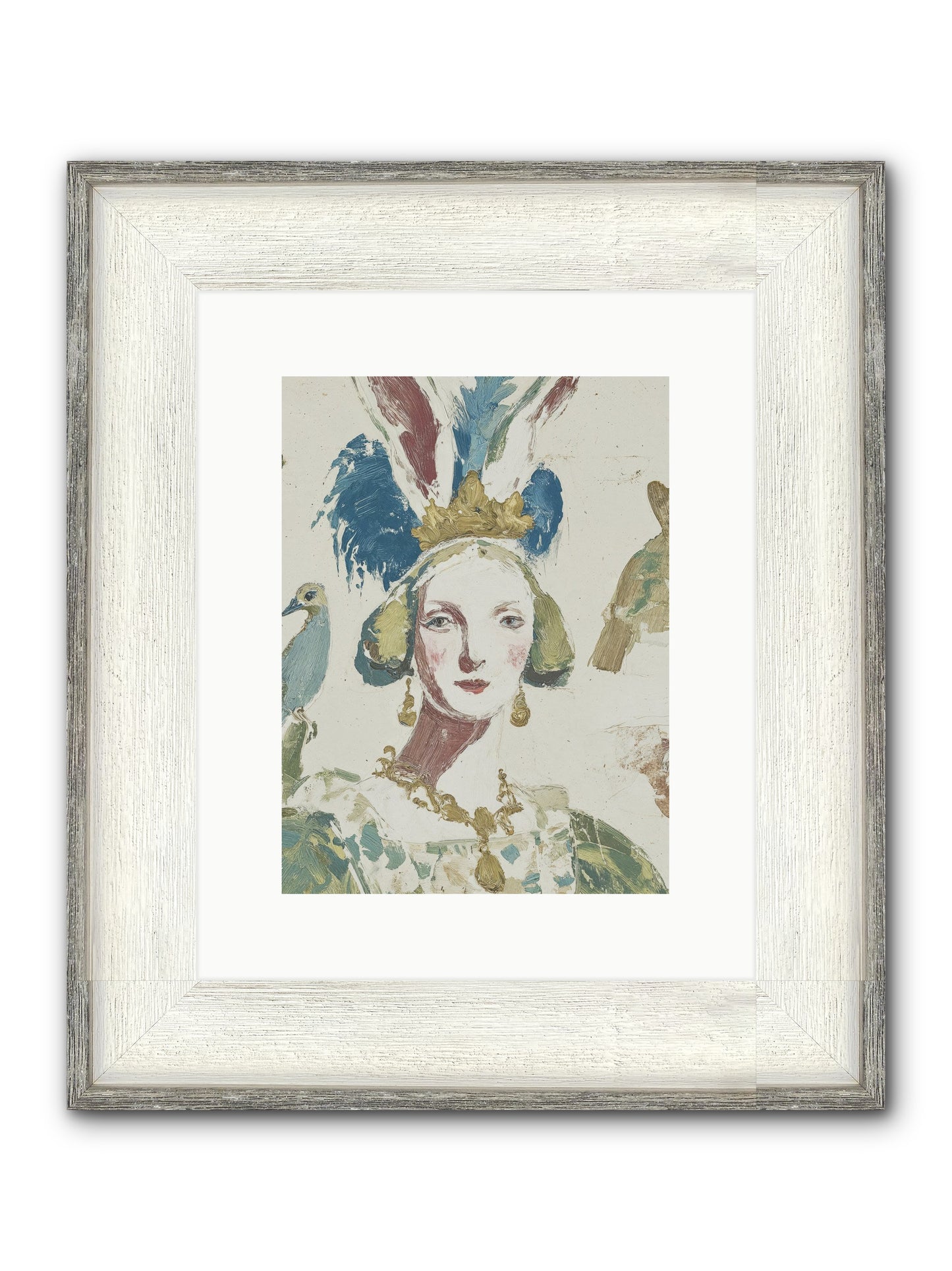 Sapphire Doesn't Apologize Framed Print - Driftwood White 9x12