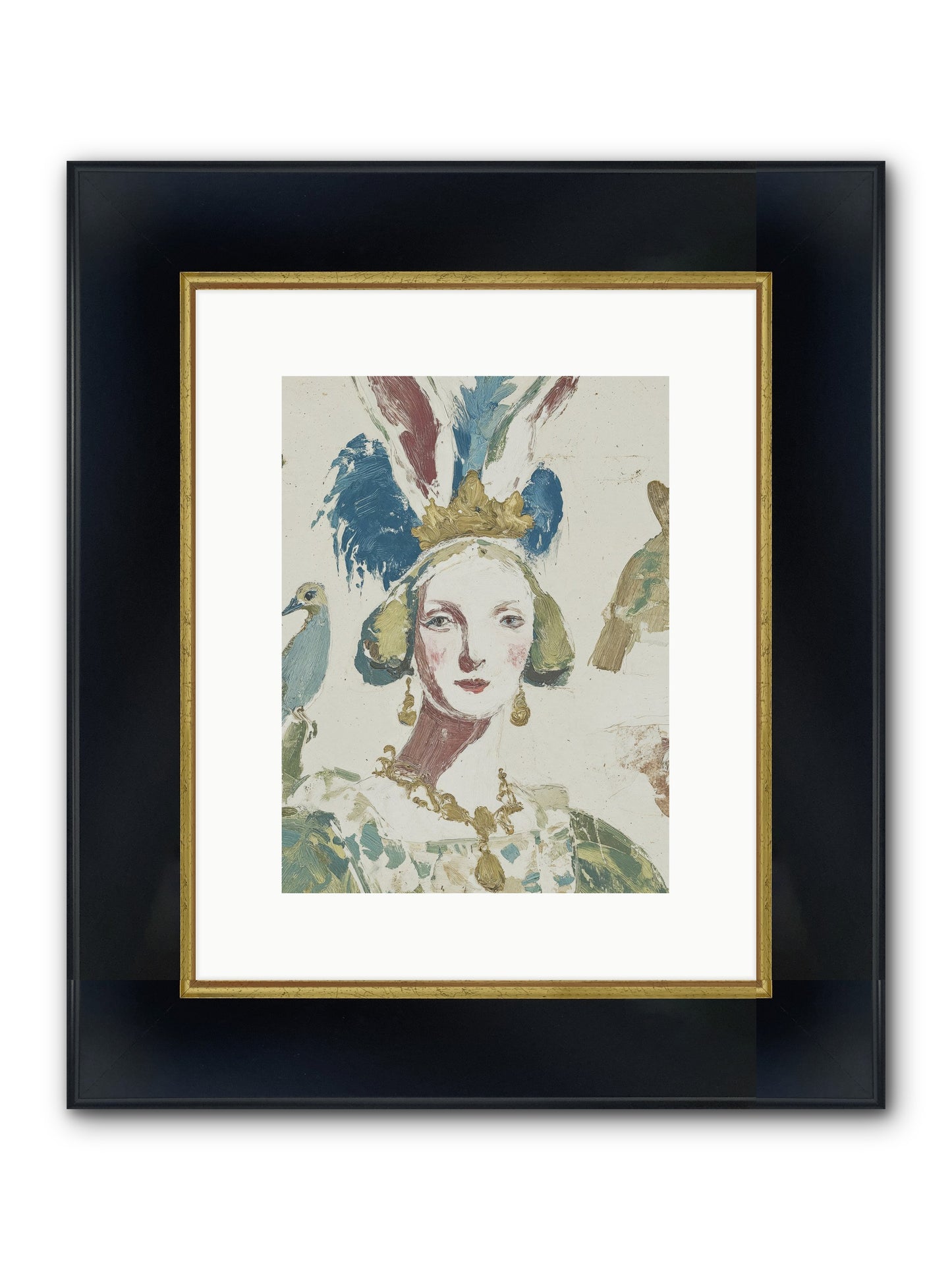 Sapphire Doesn't Apologize Framed Print - Wide Black w/Gold 9x12
