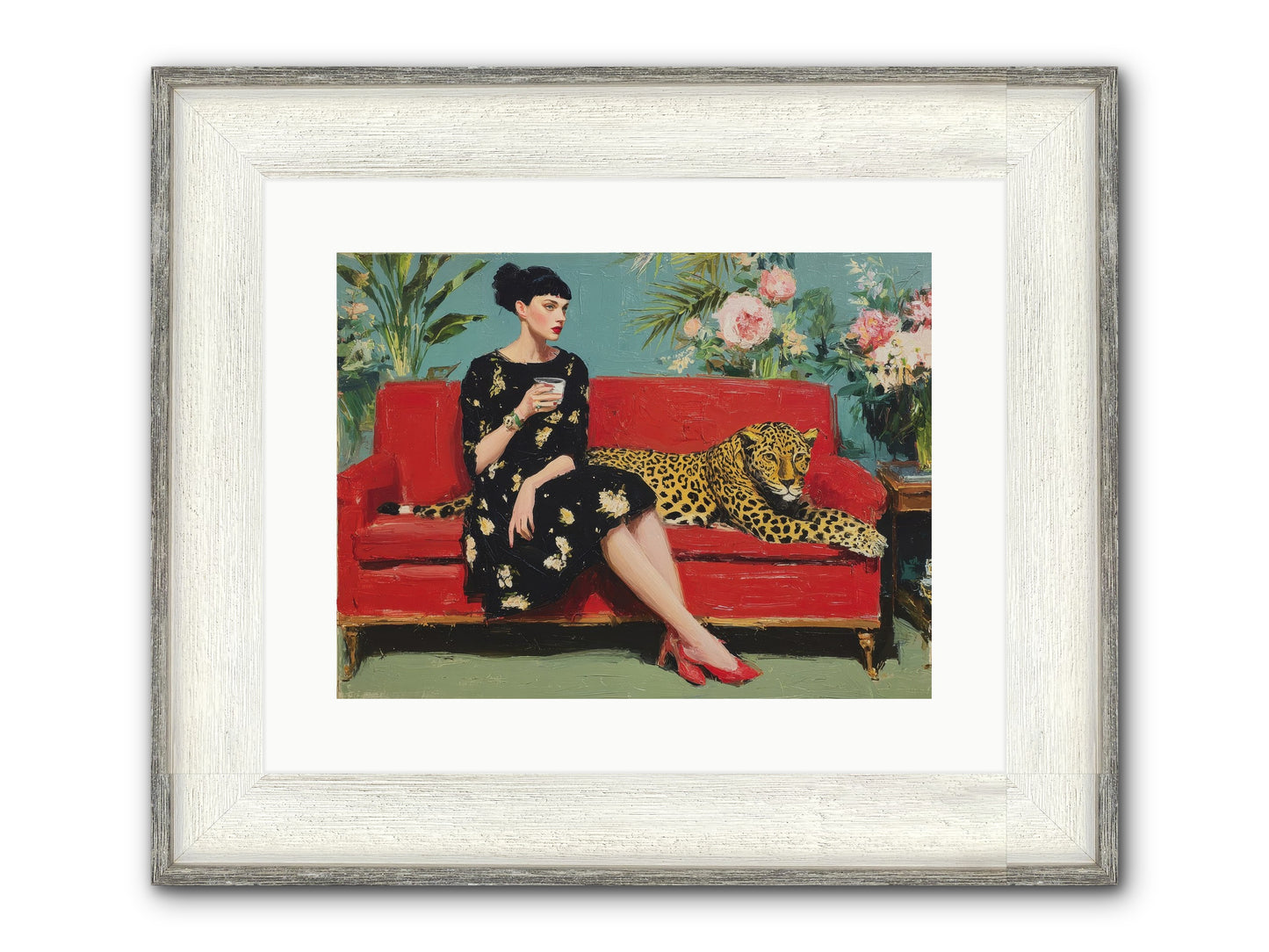 Sapphire Exchange Framed Print - Driftwood White 16x12
