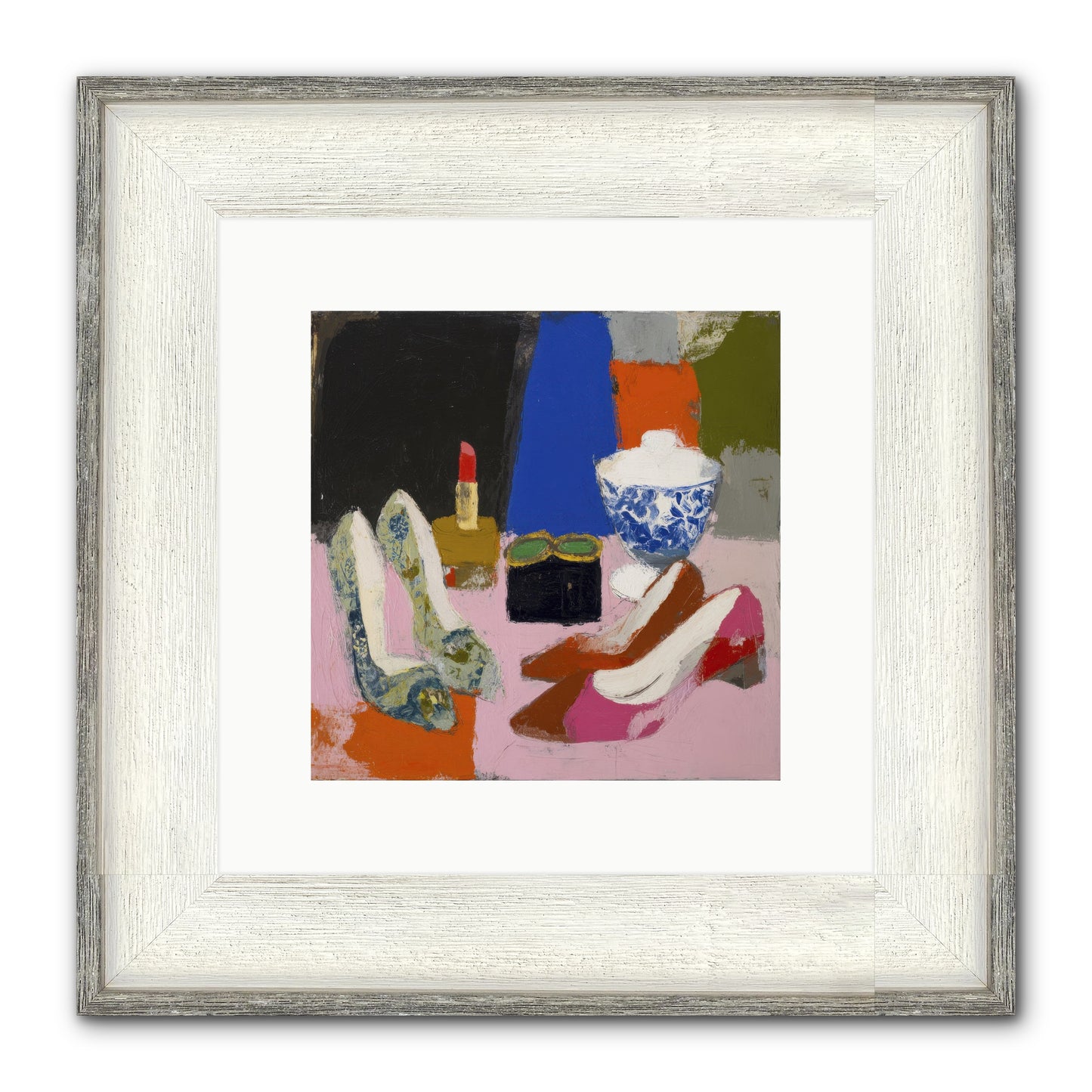 Saturday Night Essentials Framed Print - Driftwood White 10x10