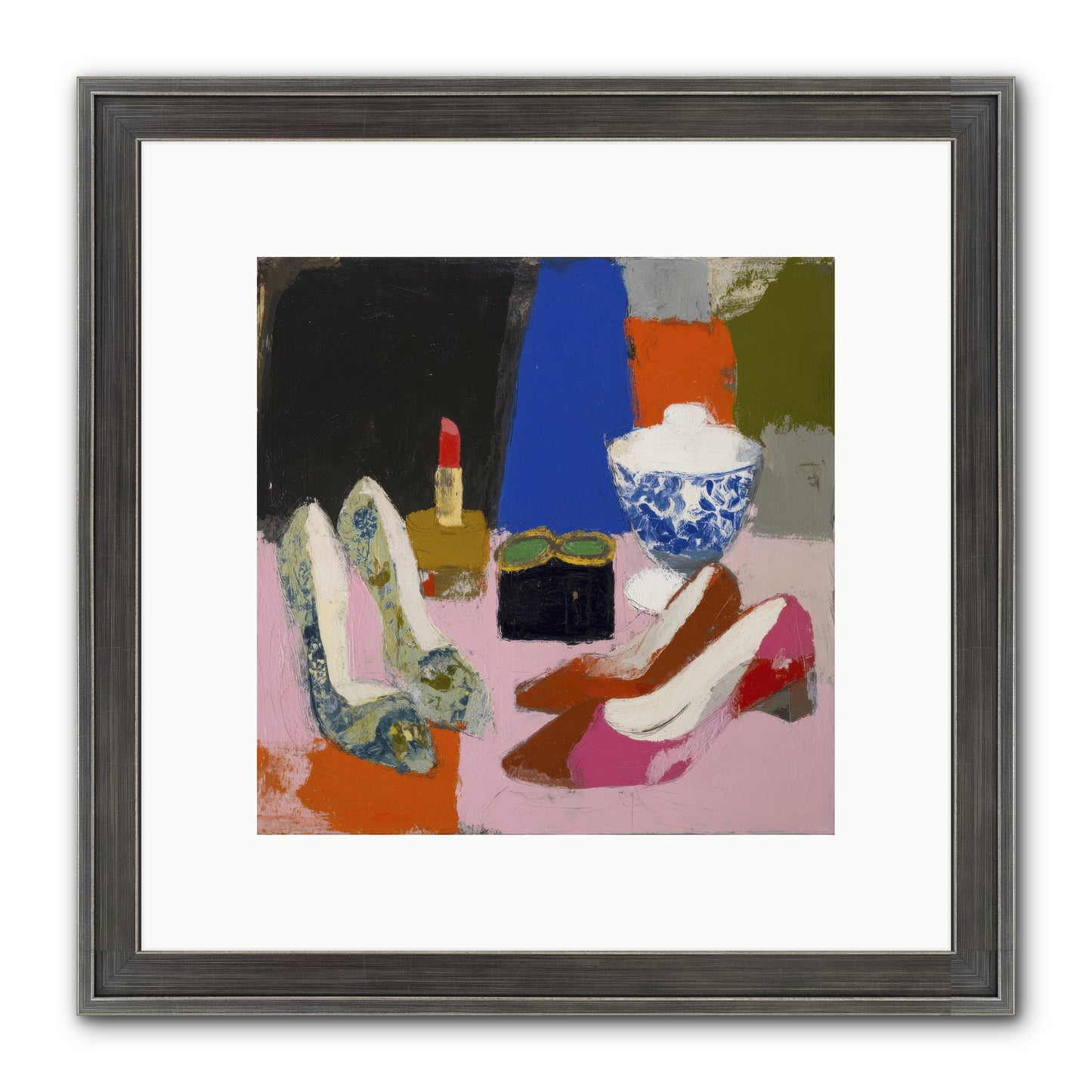 Saturday Night Essentials Framed Print - Slimwoods Black/Silver 10x10